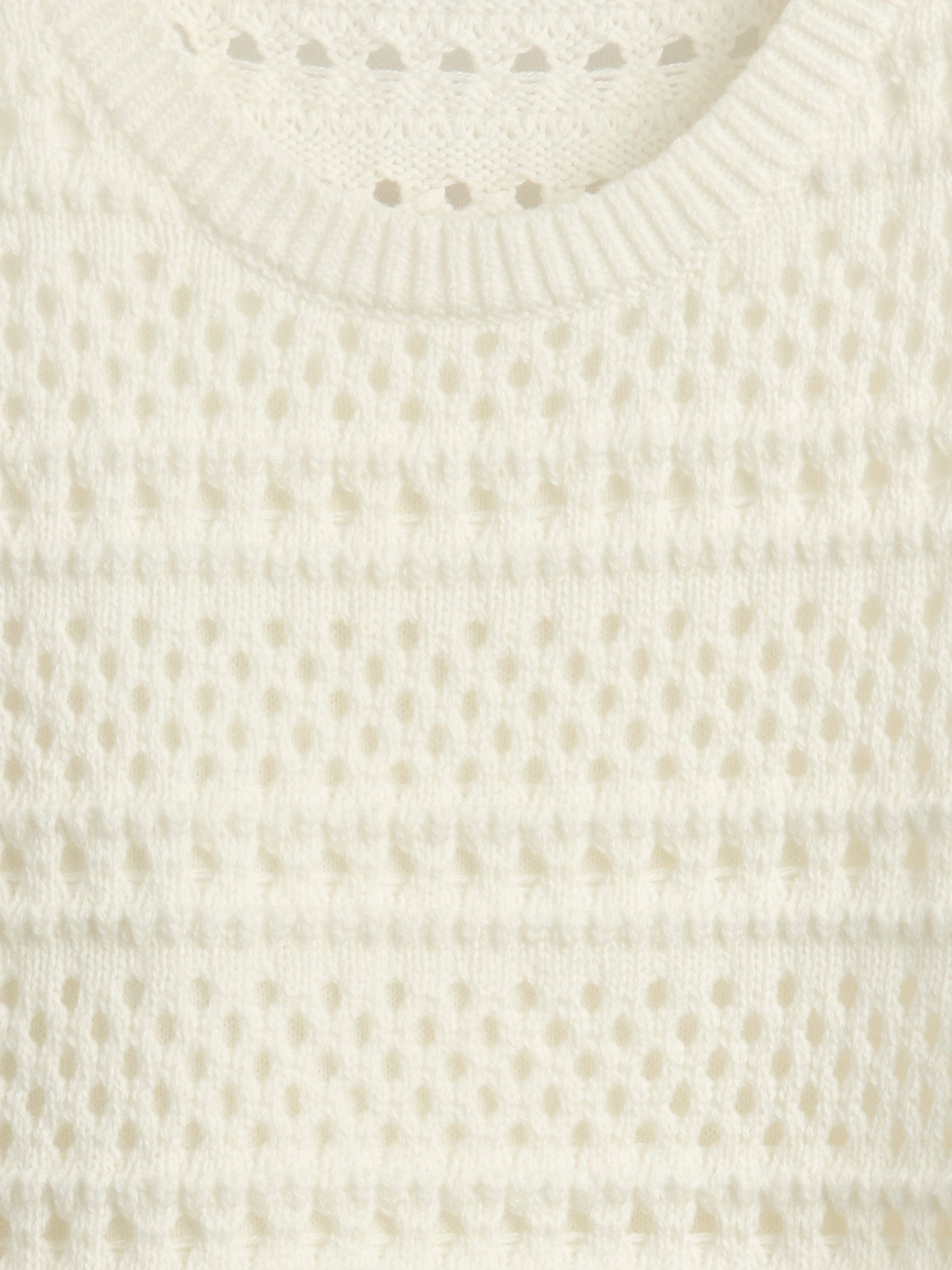 White Crochet Shell Vest - Image 5 of 5