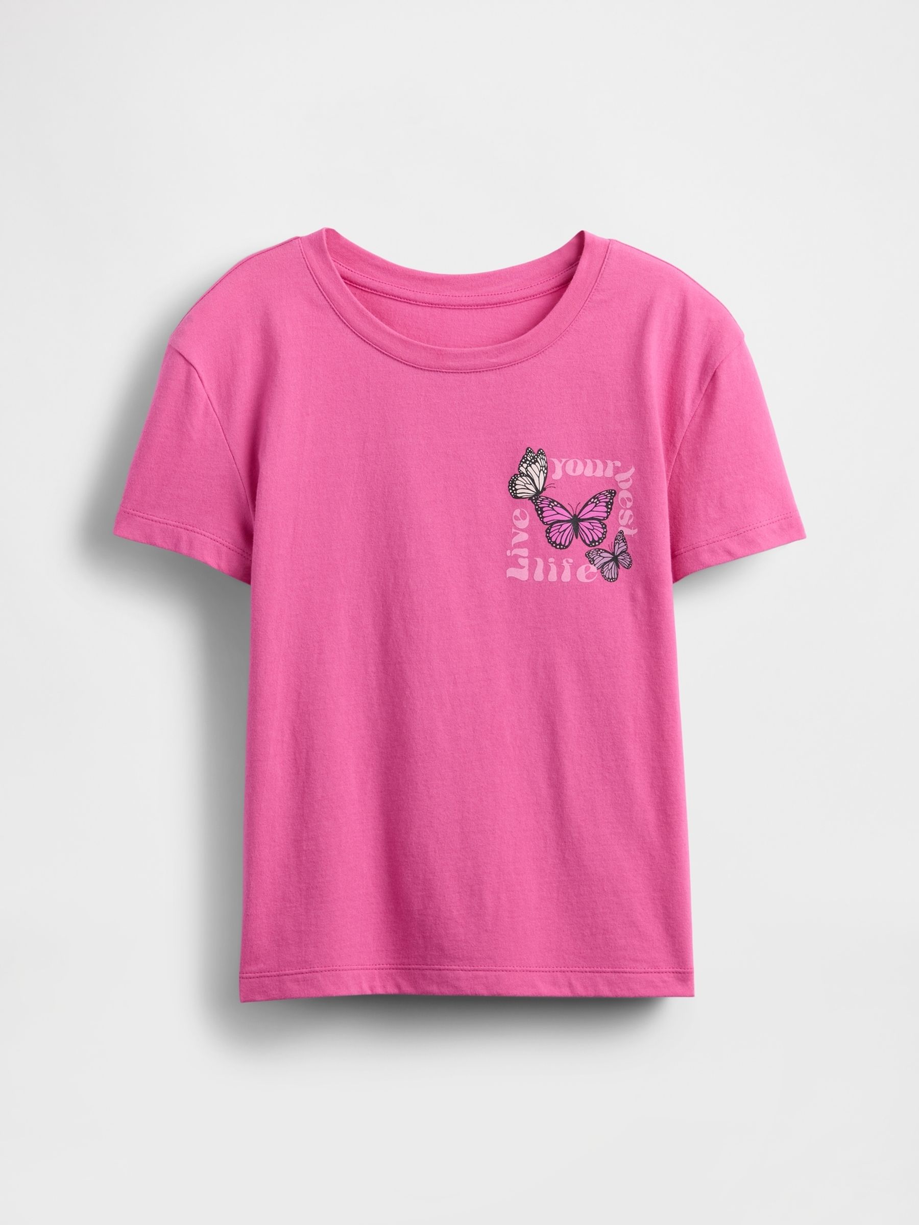 Pink Relaxed Graphic Short Sleeve T-Shirt (4-13yrs) - Image 3 of 4