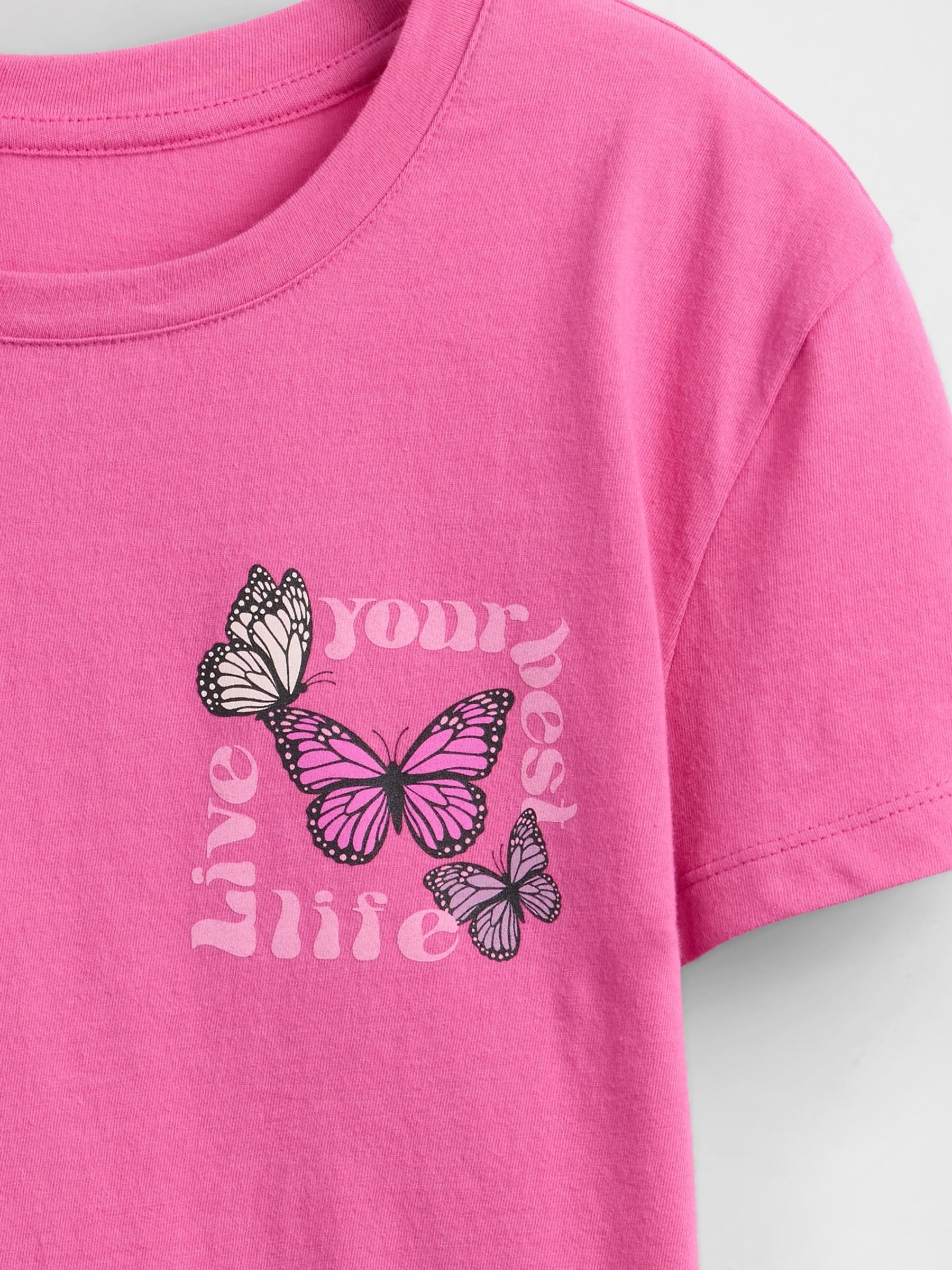 Pink Relaxed Graphic Short Sleeve T-Shirt (4-13yrs) - Image 4 of 4