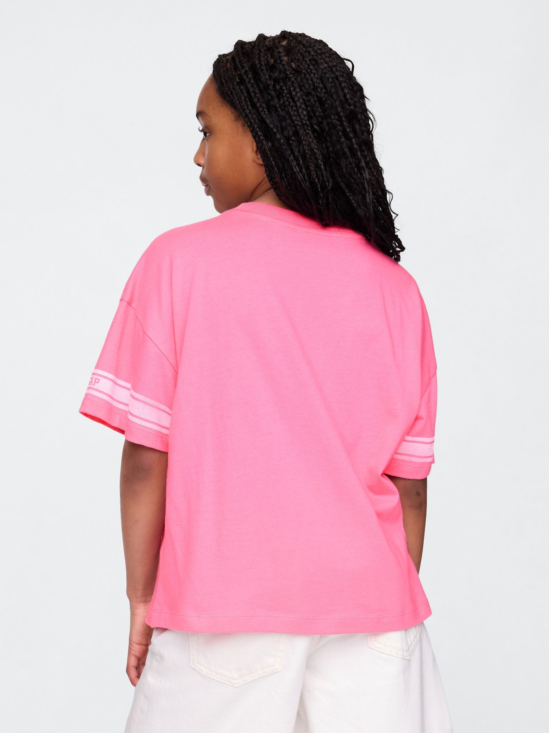 Pink Varsity Jersey T-Shirt (4-13yrs) - Image 2 of 4