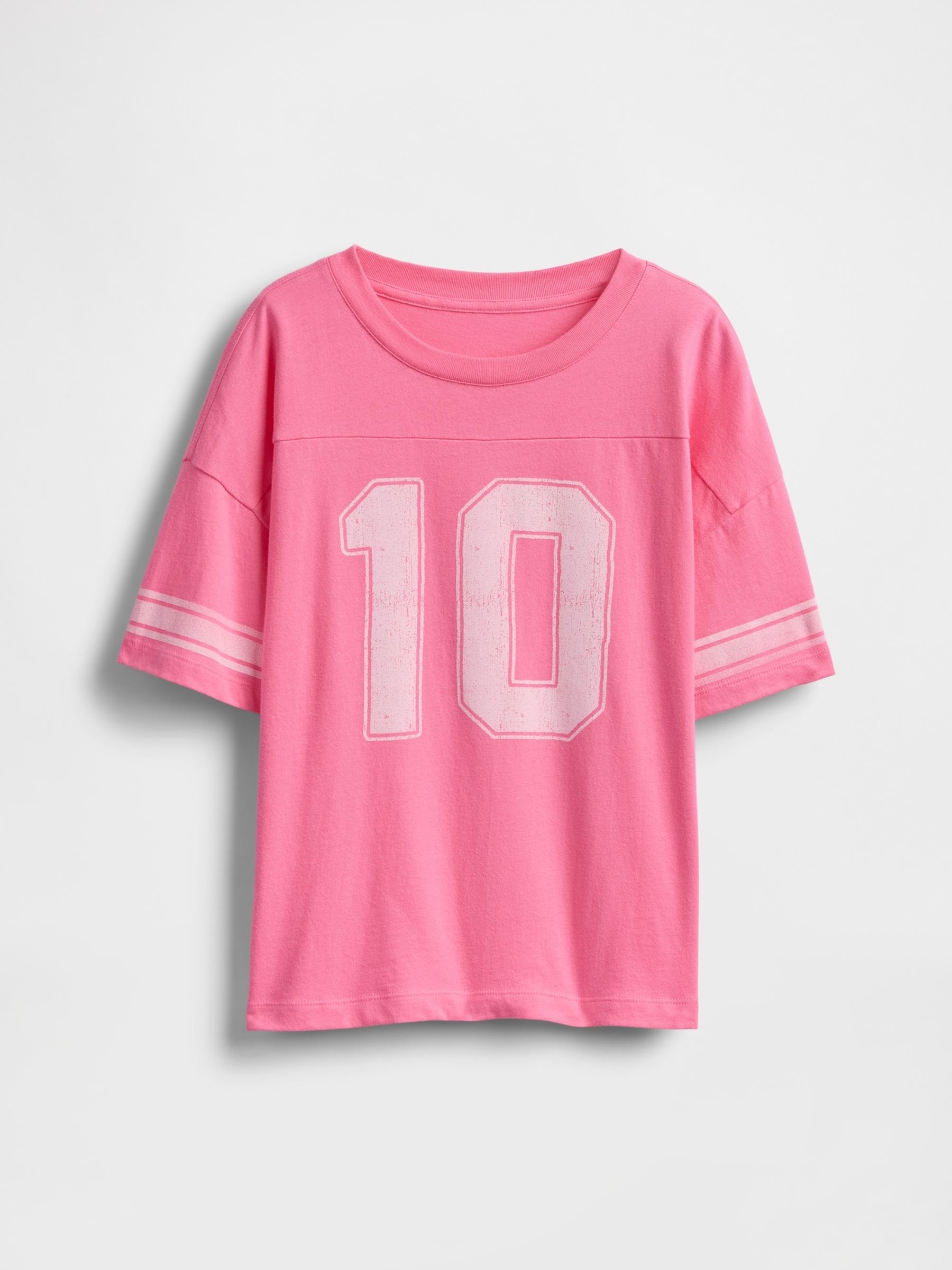Pink Varsity Jersey T-Shirt (4-13yrs) - Image 3 of 4