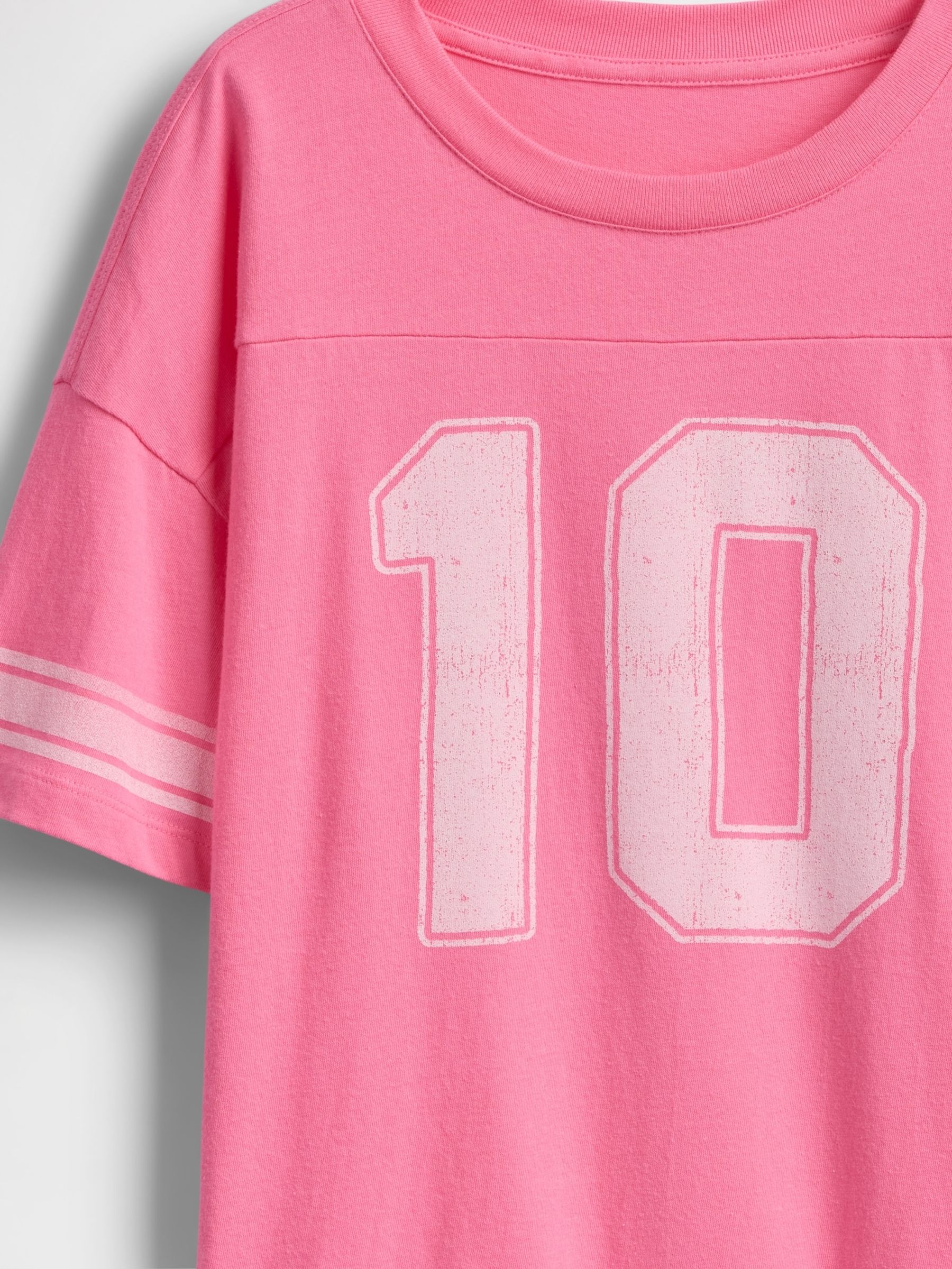 Pink Varsity Jersey T-Shirt (4-13yrs) - Image 4 of 4