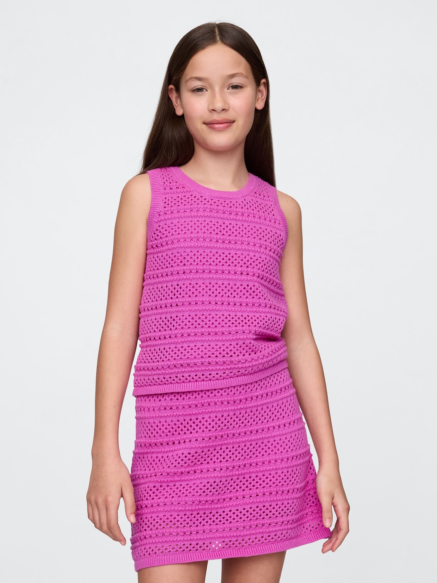 Purple Crochet Shell Vest - Image 1 of 5