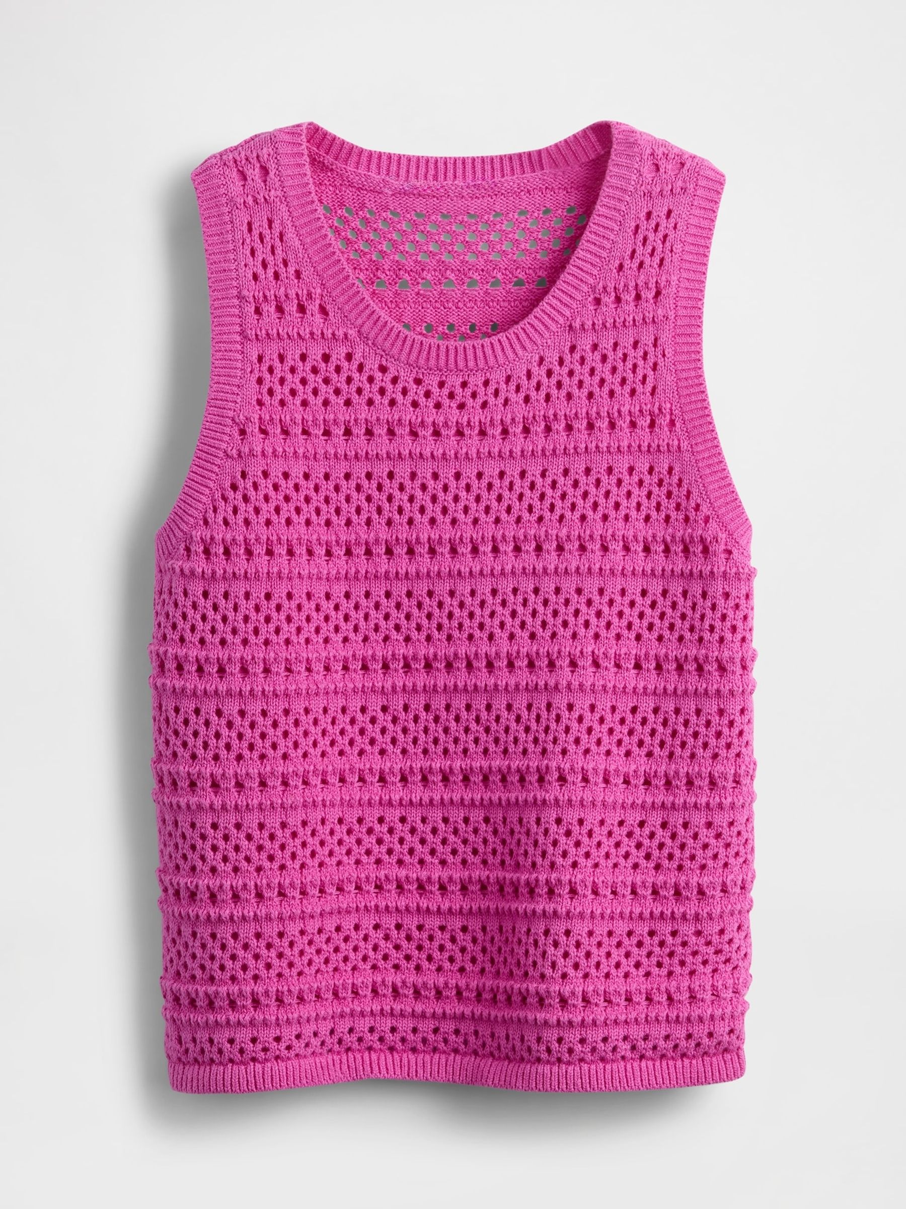 Purple Crochet Shell Vest - Image 4 of 5