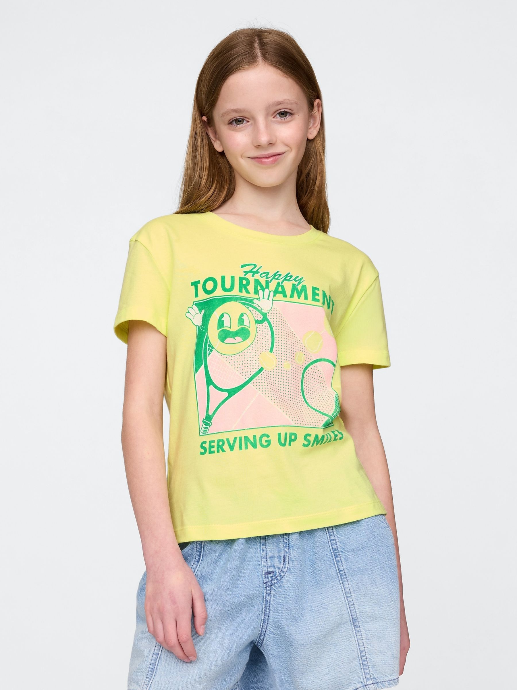 Yellow Relaxed Graphic Short Sleeve T-Shirt (4-13yrs) - Image 1 of 4