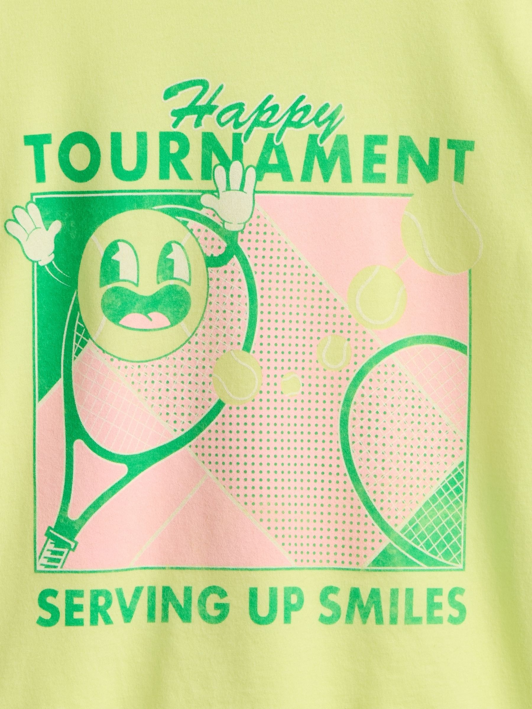 Yellow Relaxed Graphic Short Sleeve T-Shirt (4-13yrs) - Image 4 of 4
