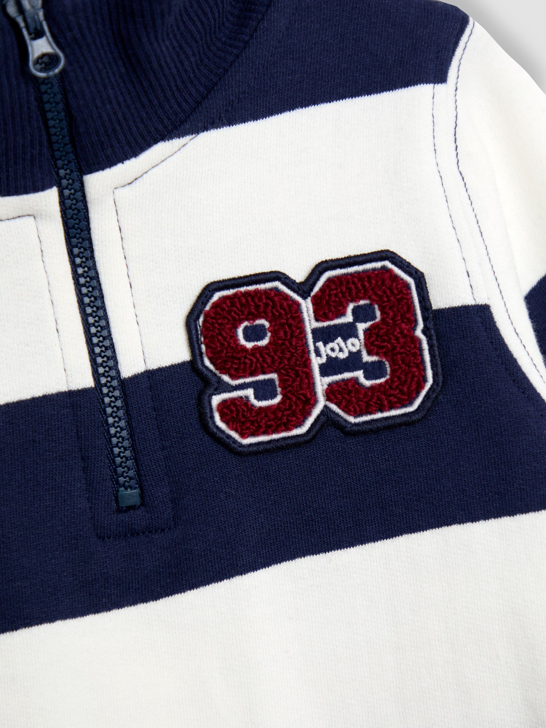 Red 2-Piece Stripe Half Zip & Joggers Set - Image 6 of 6
