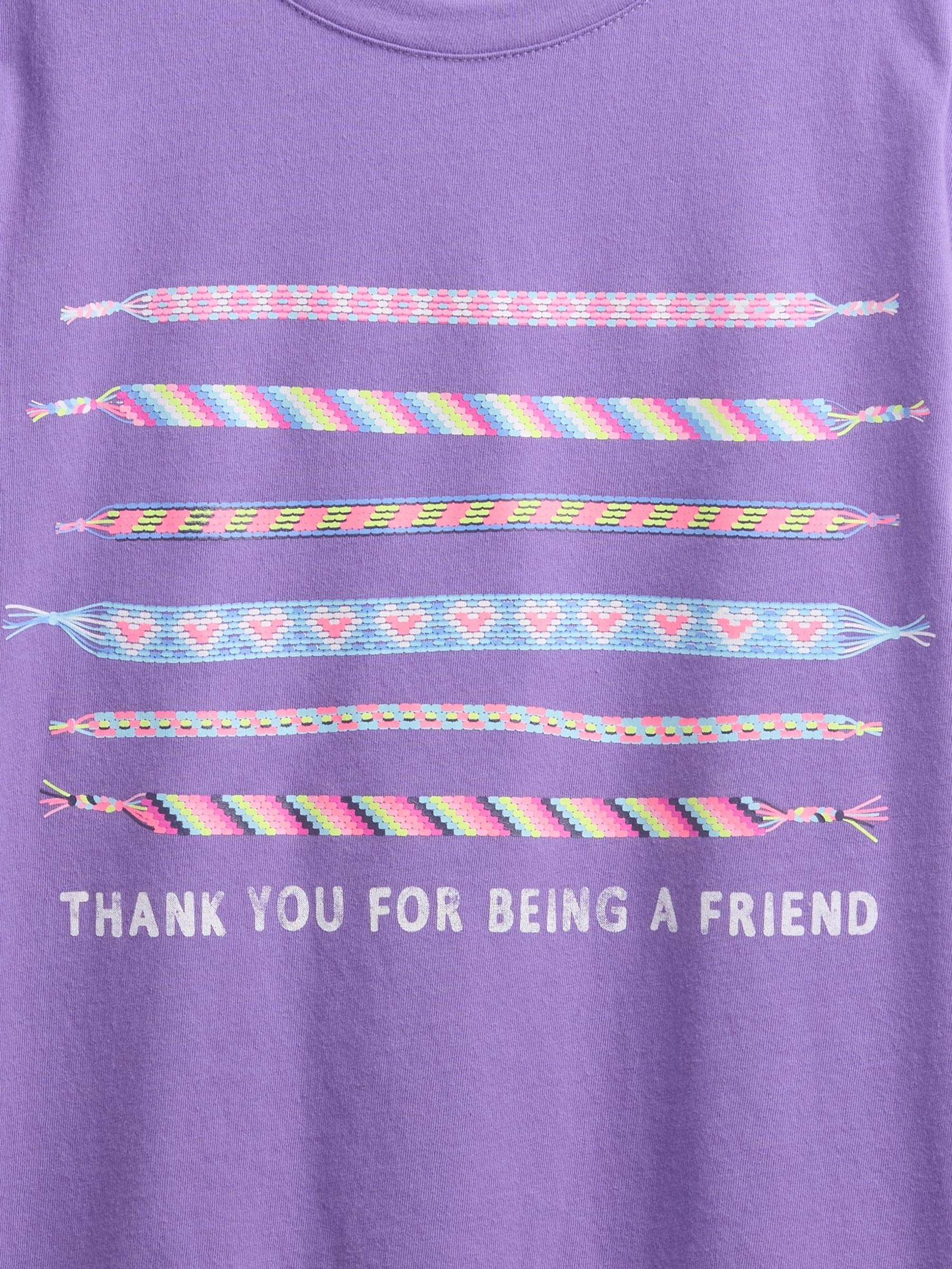 Purple Relaxed Graphic Short Sleeve T-Shirt (4-13yrs) - Image 4 of 4