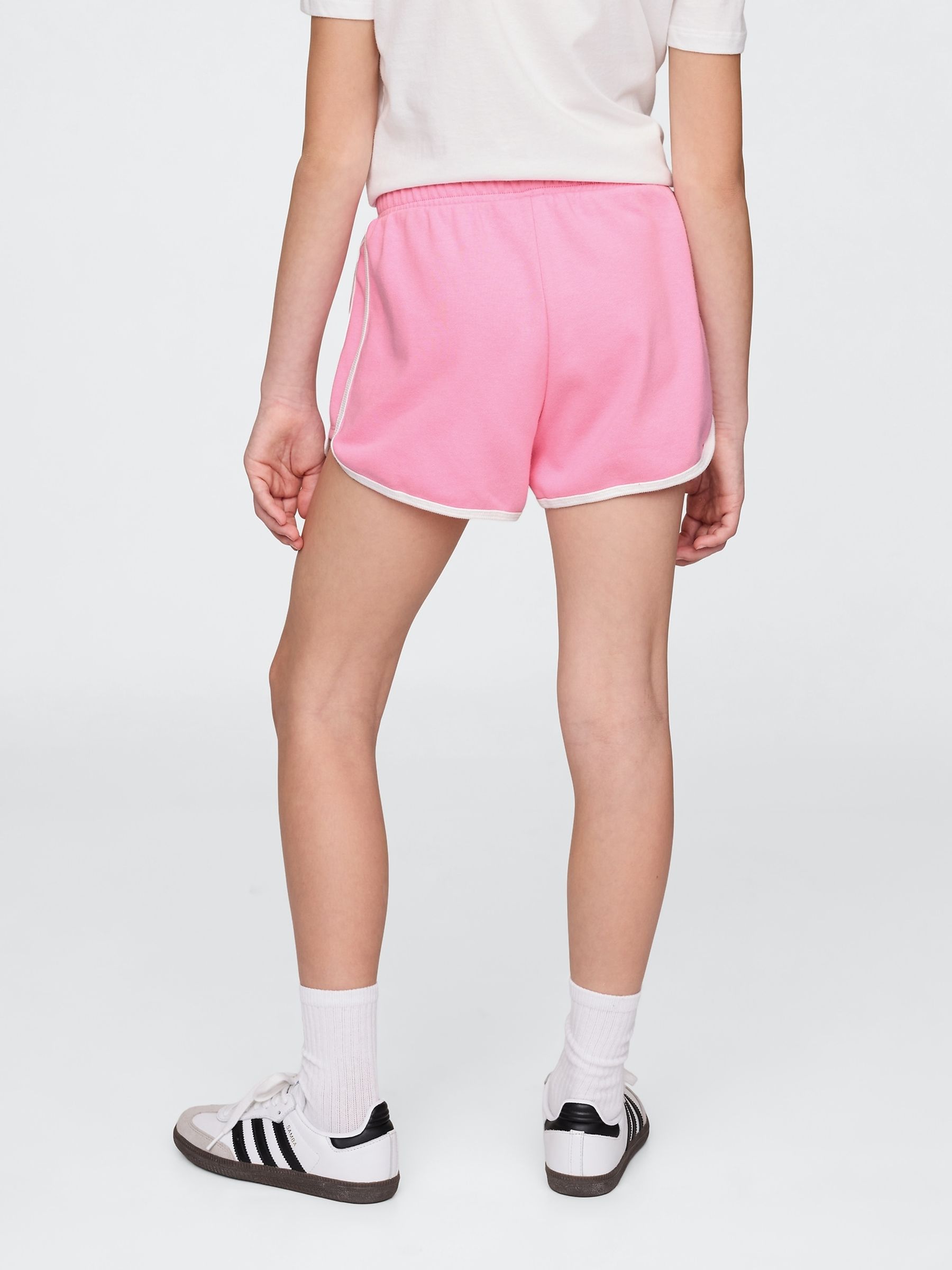 Pink Logo Dolphin Sweat Shorts (4-13yrs) - Image 2 of 5