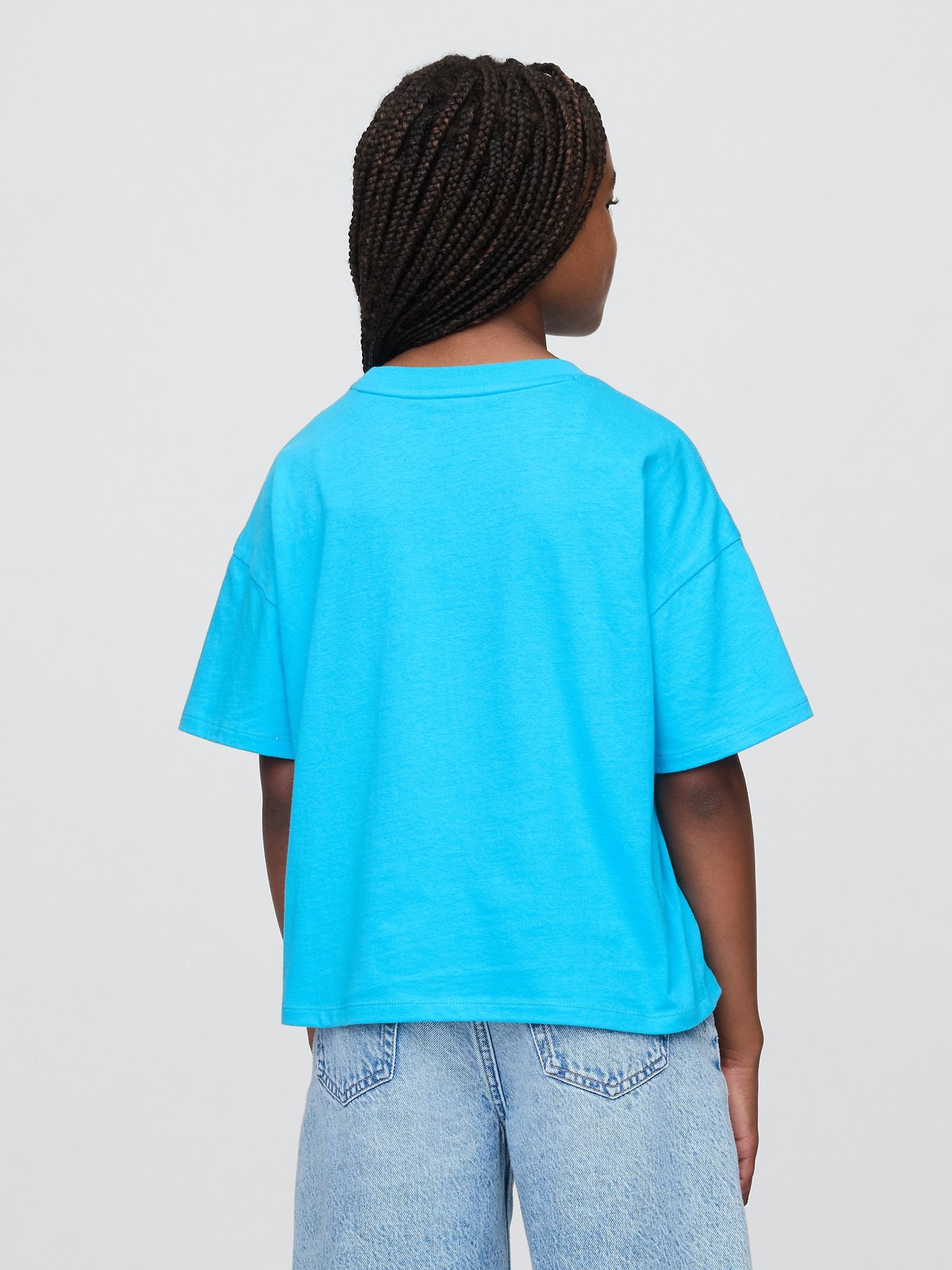 Blue Lilo and Stitch Graphic Short Sleeve T-Shirt (4-13yrs) - Image 2 of 4
