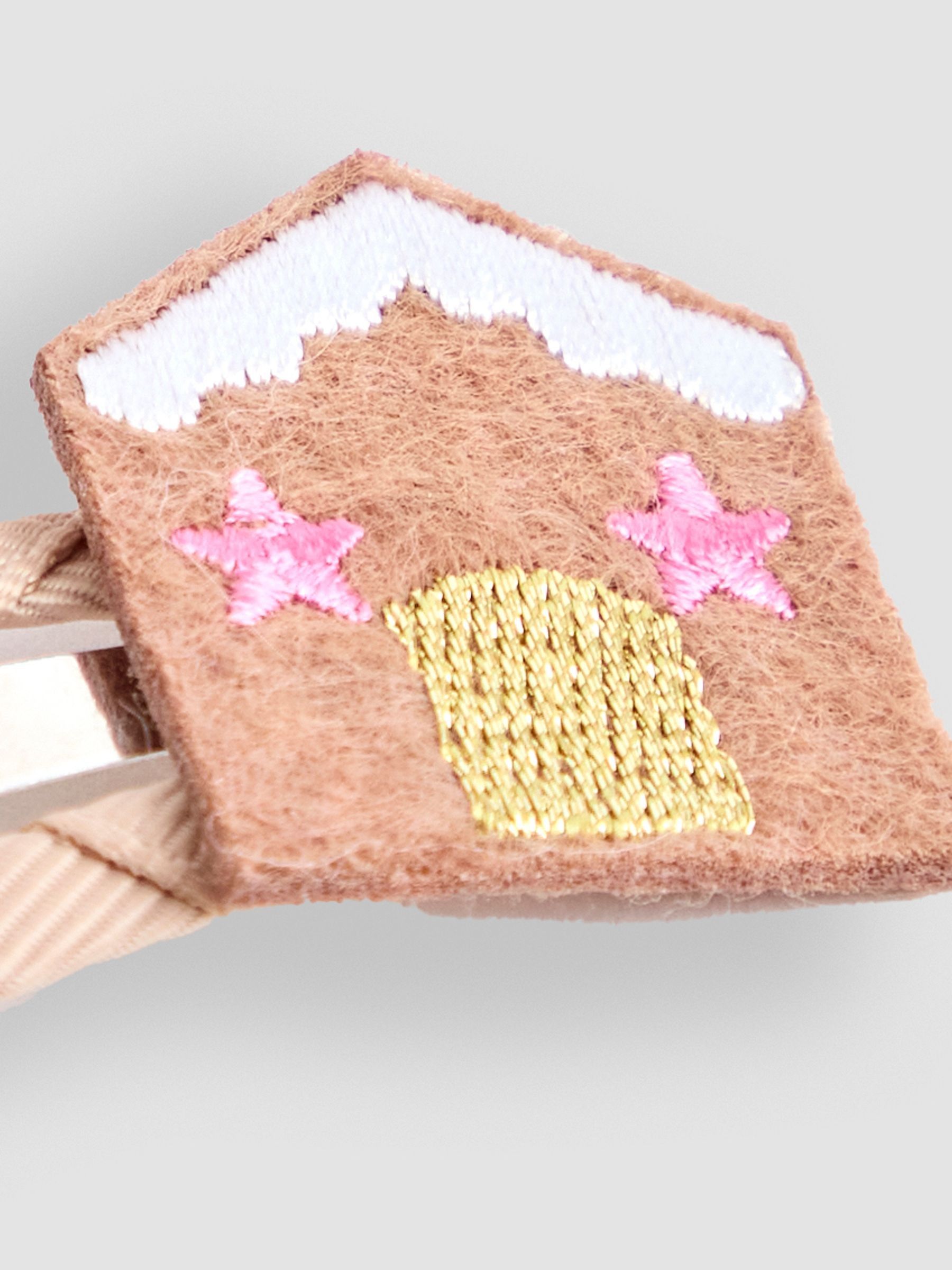 Pink 5-Pack Festive Embroidered Clips - Image 3 of 3