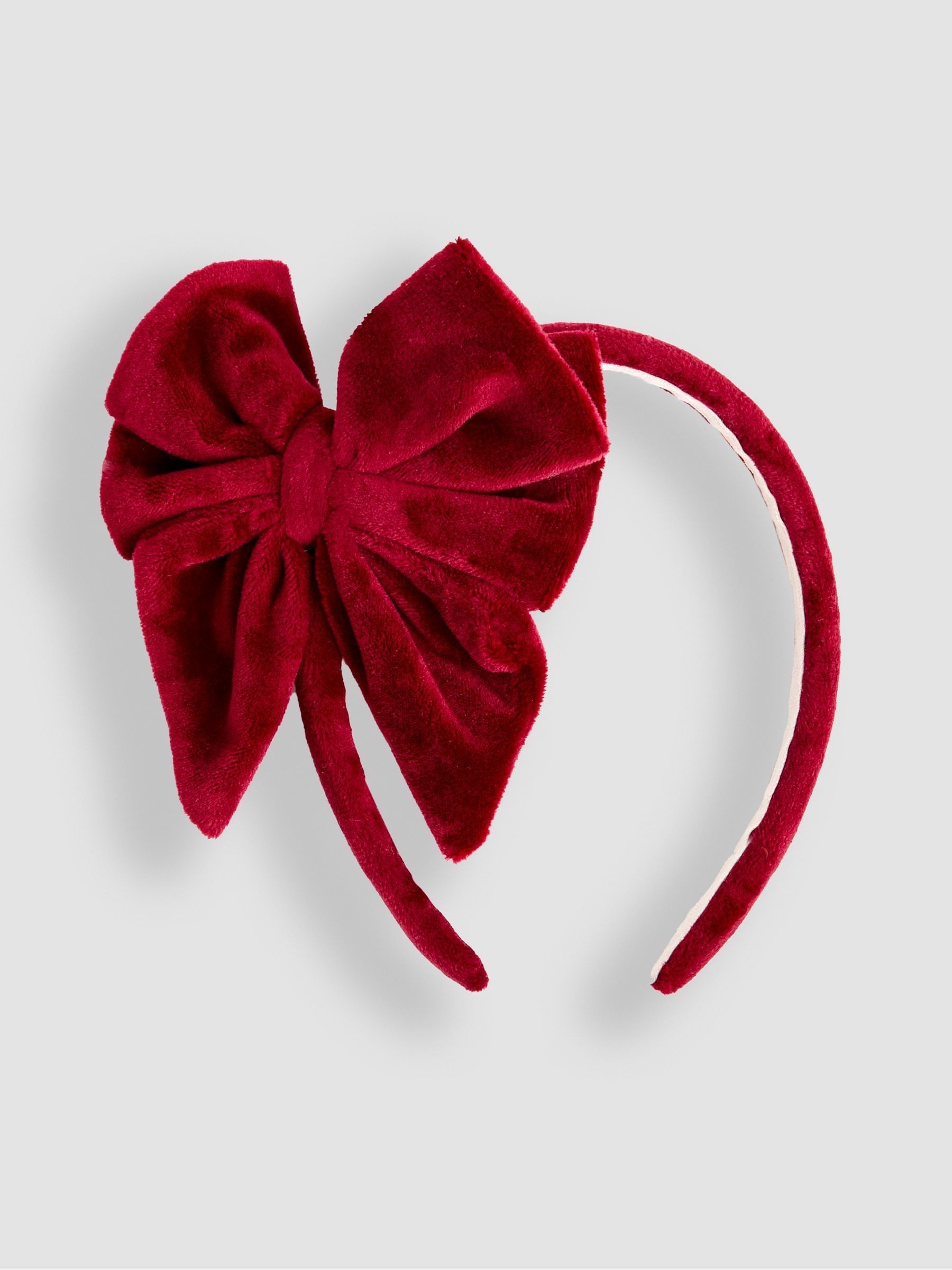 Red Tartan Ruffle Headband - Image 1 of 3