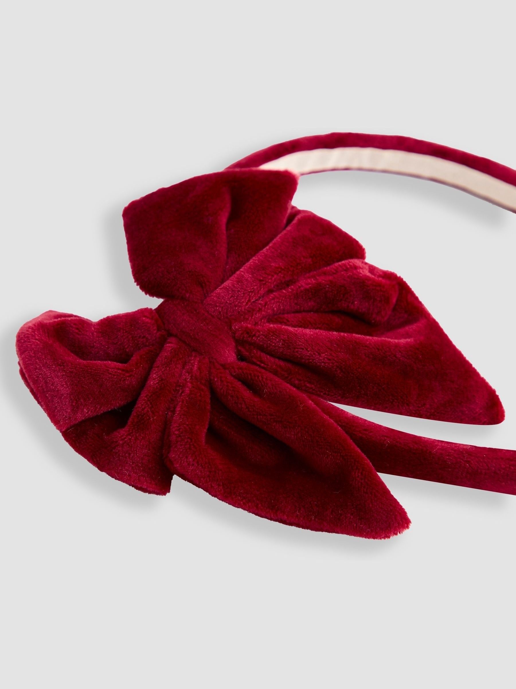Red Tartan Ruffle Headband - Image 3 of 3