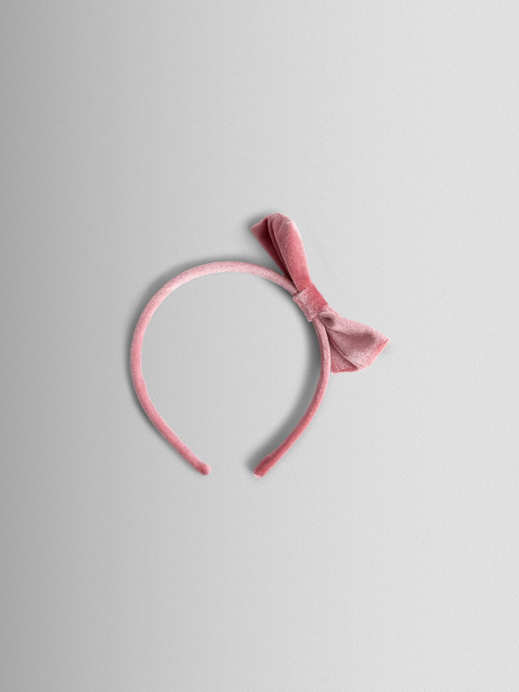 Pink Tartan Ruffle Headband - Image 2 of 4
