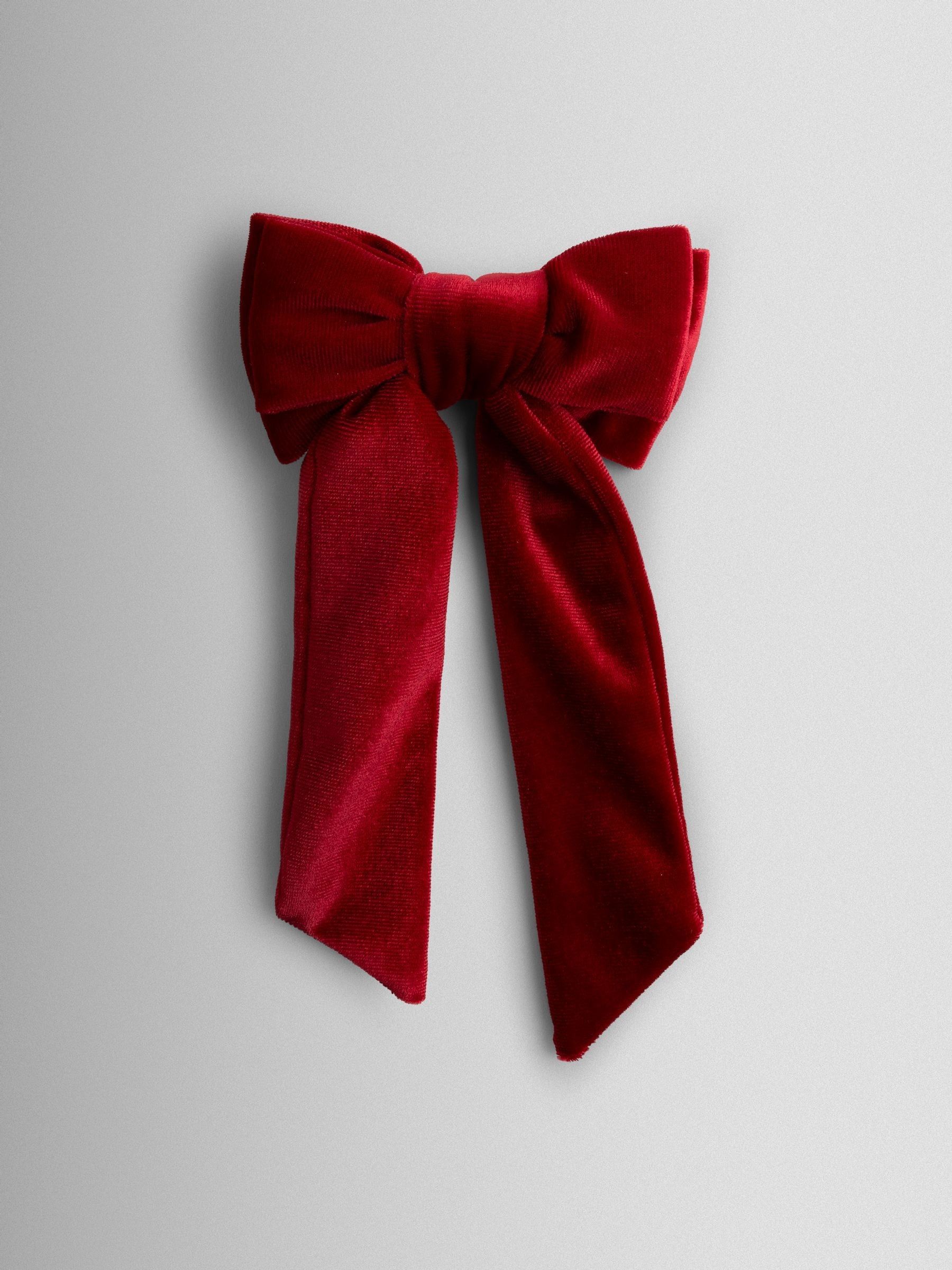 Red Double Bow Hair Clip - Image 2 of 4