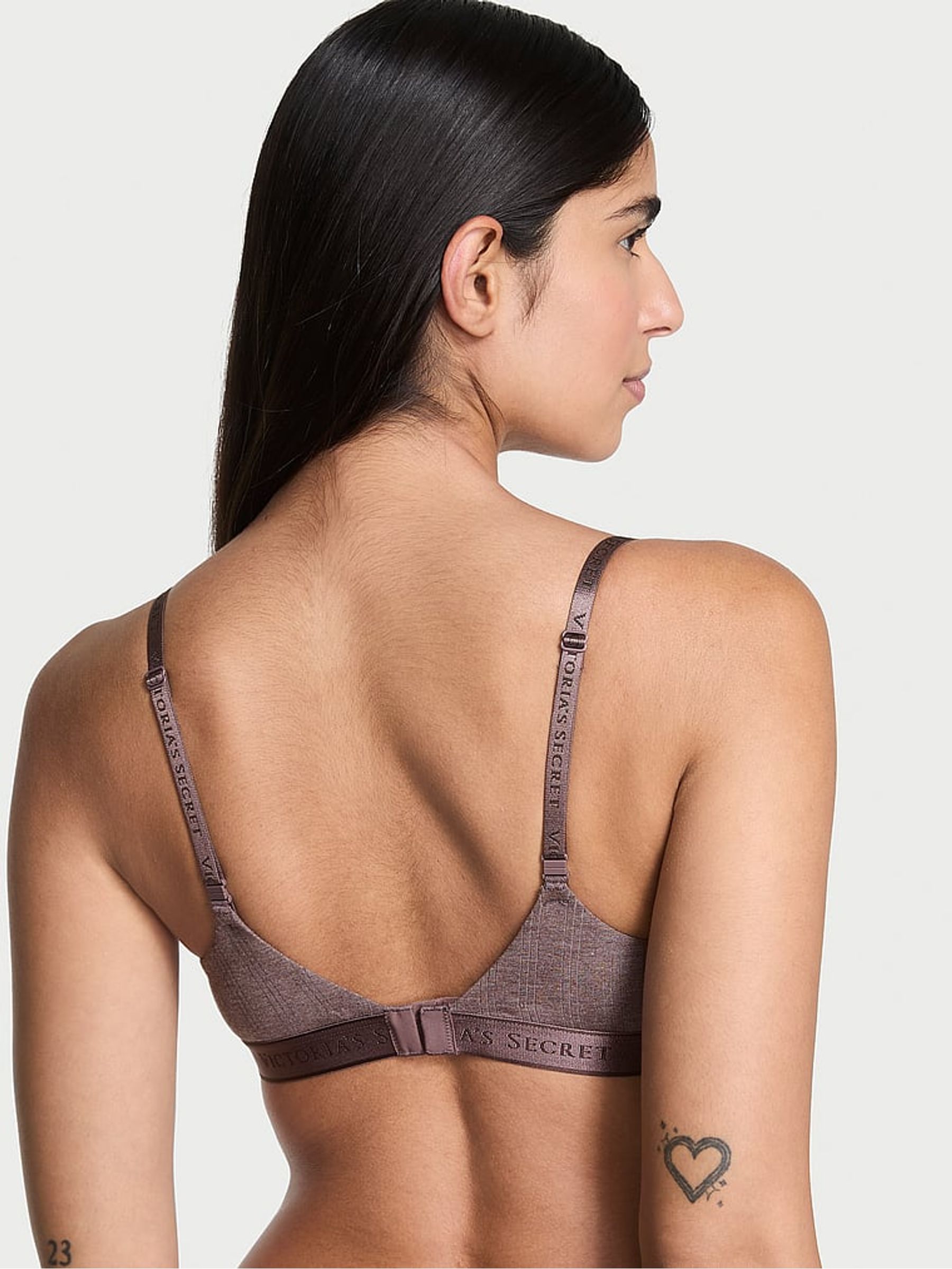 Heather Cocoa Blush Nude Full Cup Push Up Modal Bra - Image 2 of 3