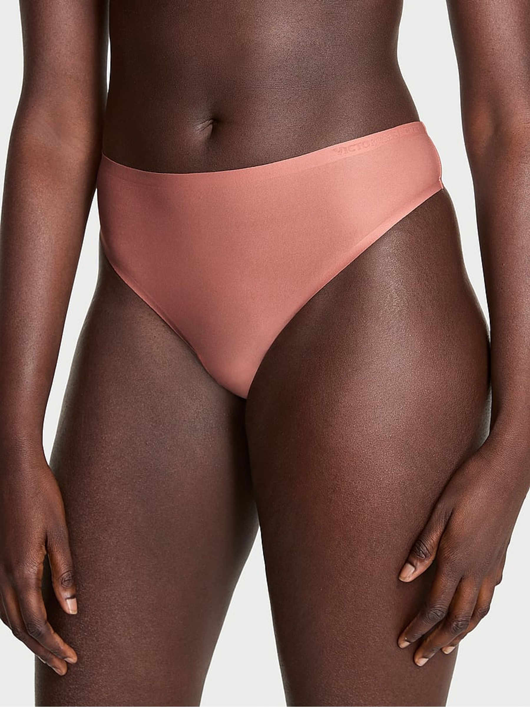 Desert Blush Nude Thong Mid-Rise Knickers - Image 1 of 2