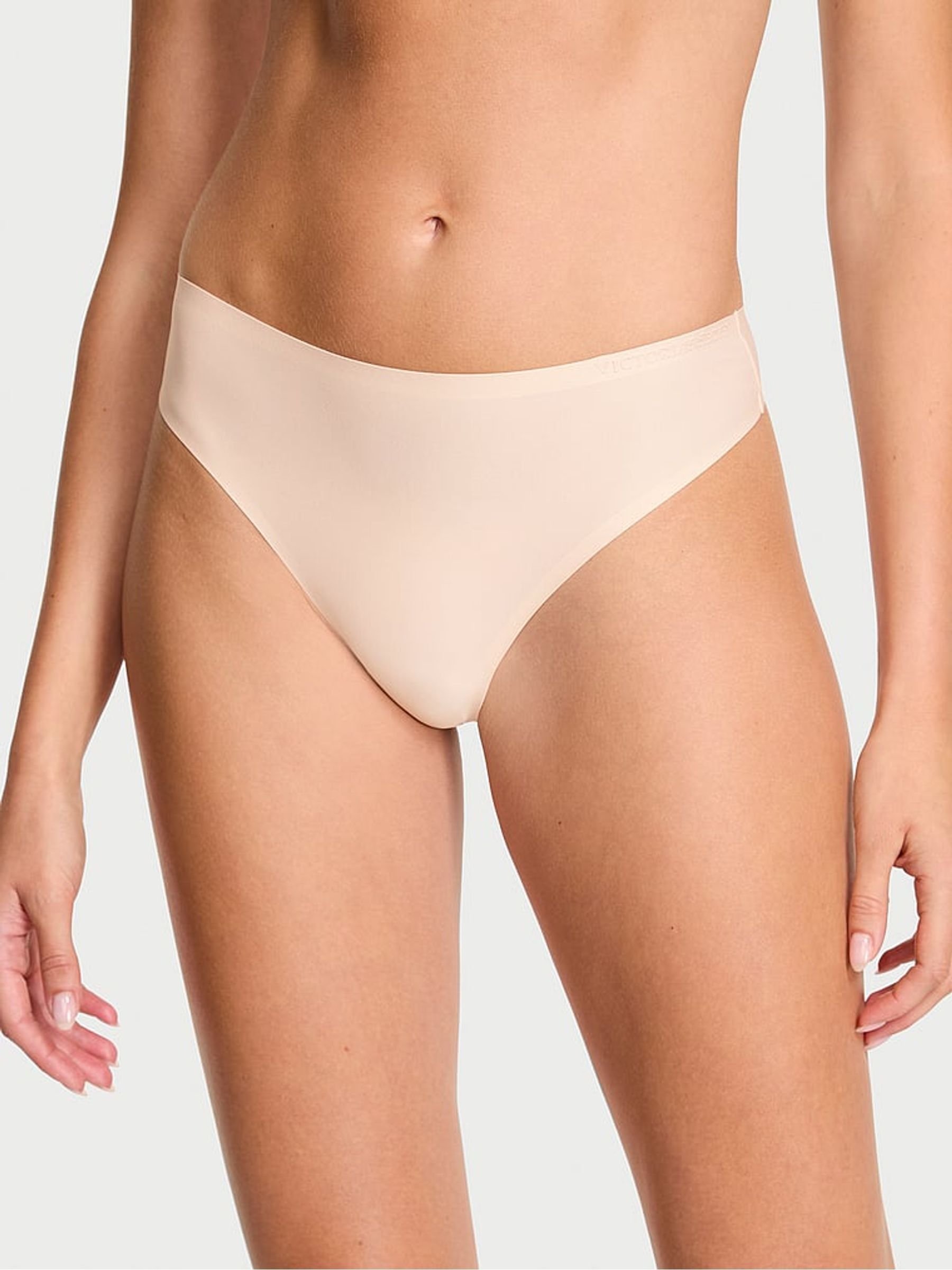 Marzipan Nude Thong Mid-Rise Knickers - Image 1 of 1