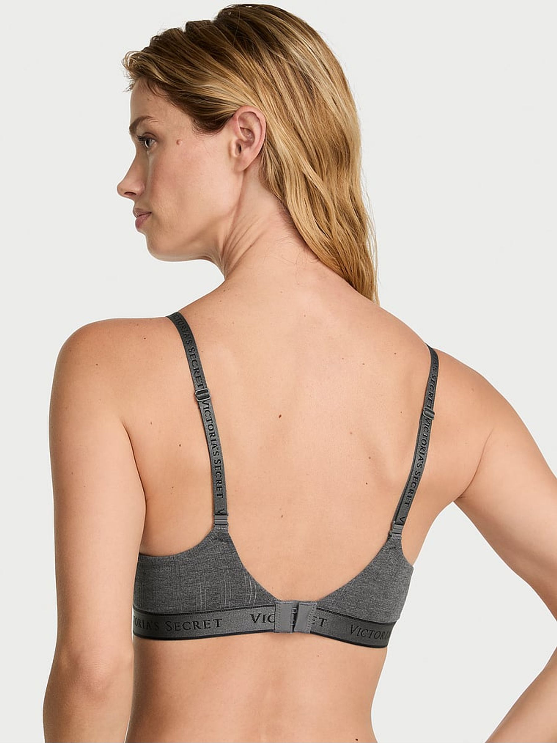 Heather Anthracite Grey Non Wired Lightly Lined Bra - Image 2 of 3