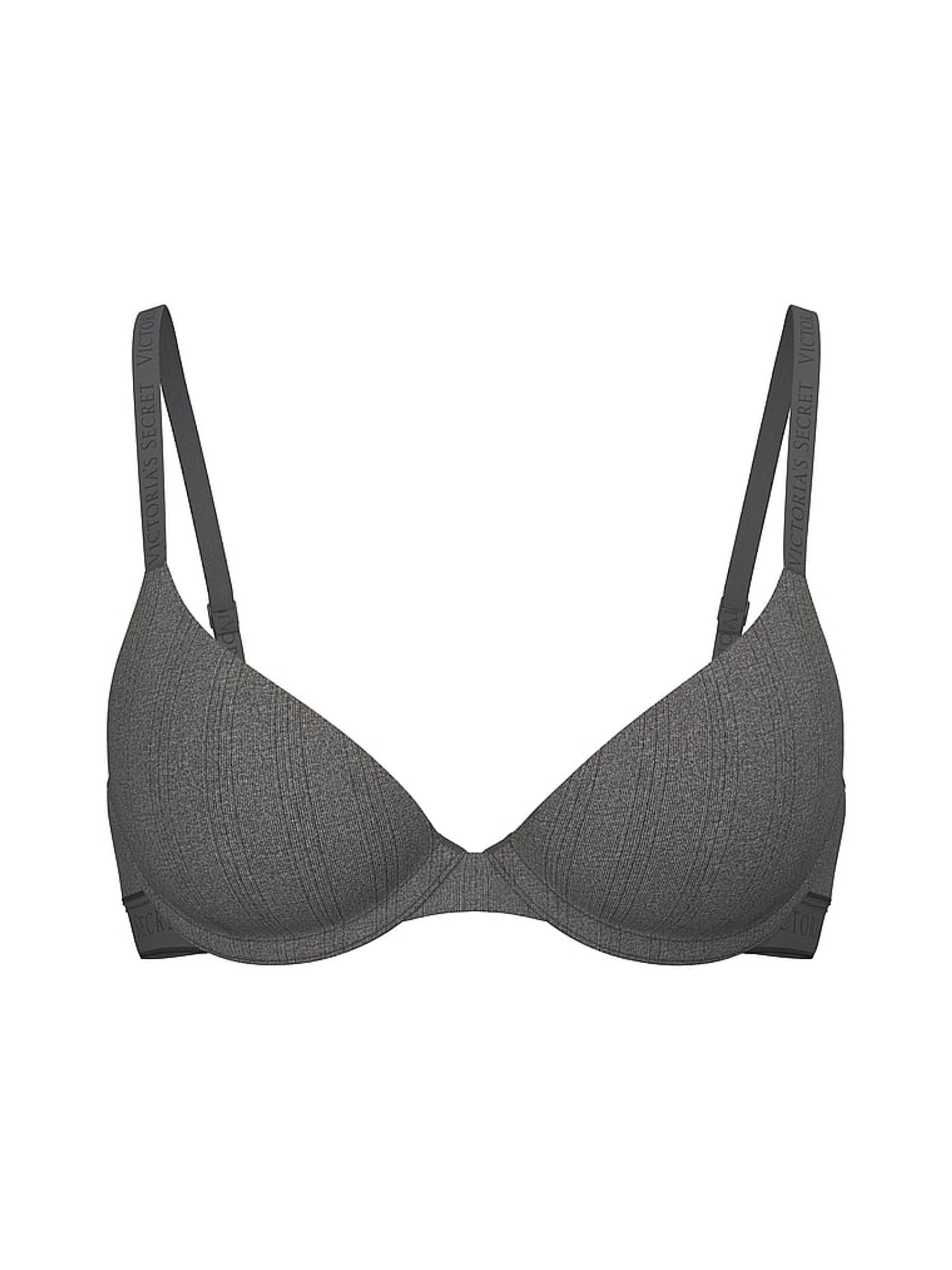Heather Anthracite Grey Lightly Lined Demi Modal Bra - Image 3 of 3