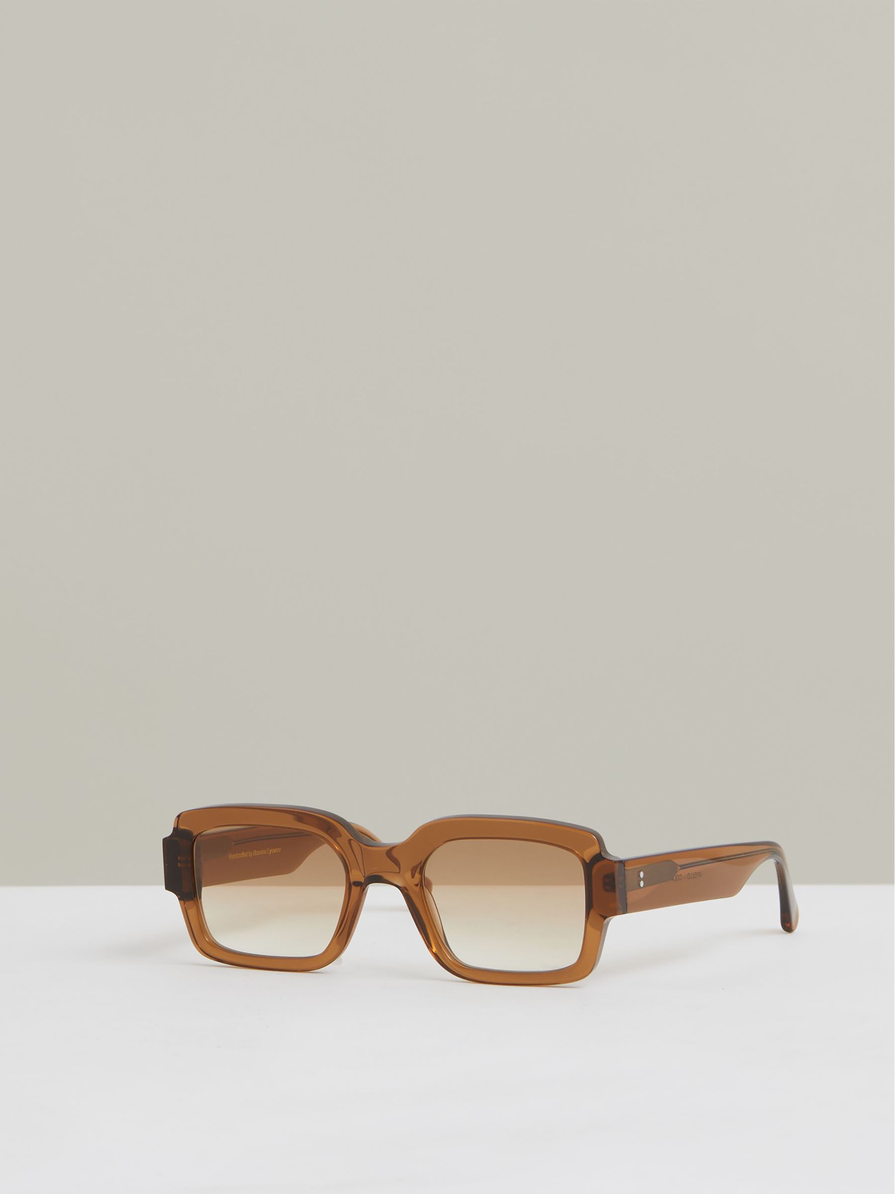 Monokel Eyewear Rectangle Sunglasses in Cola Brown - image 2