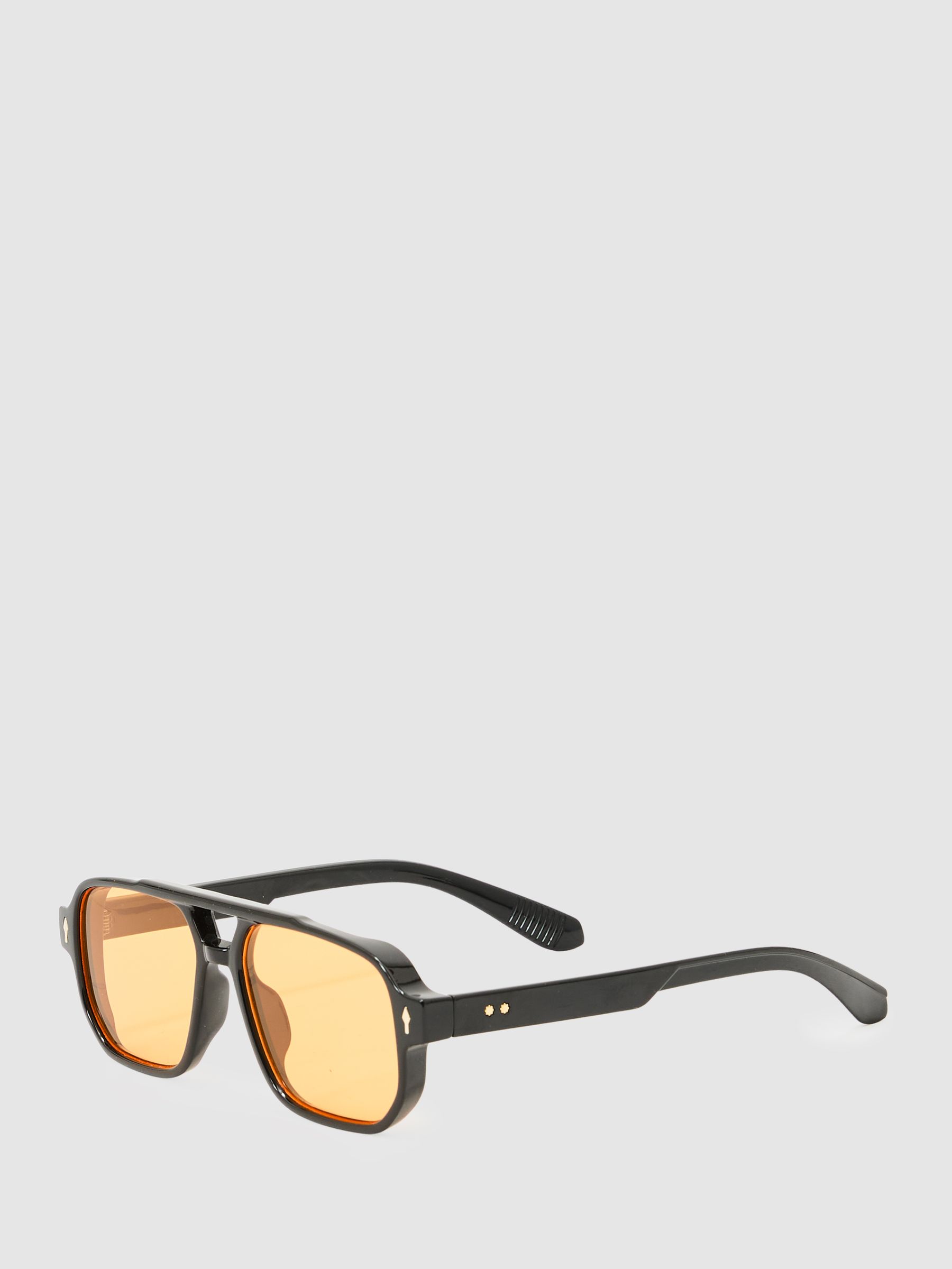Monokel Jet Sunglasses in Black - Image 2 of 3