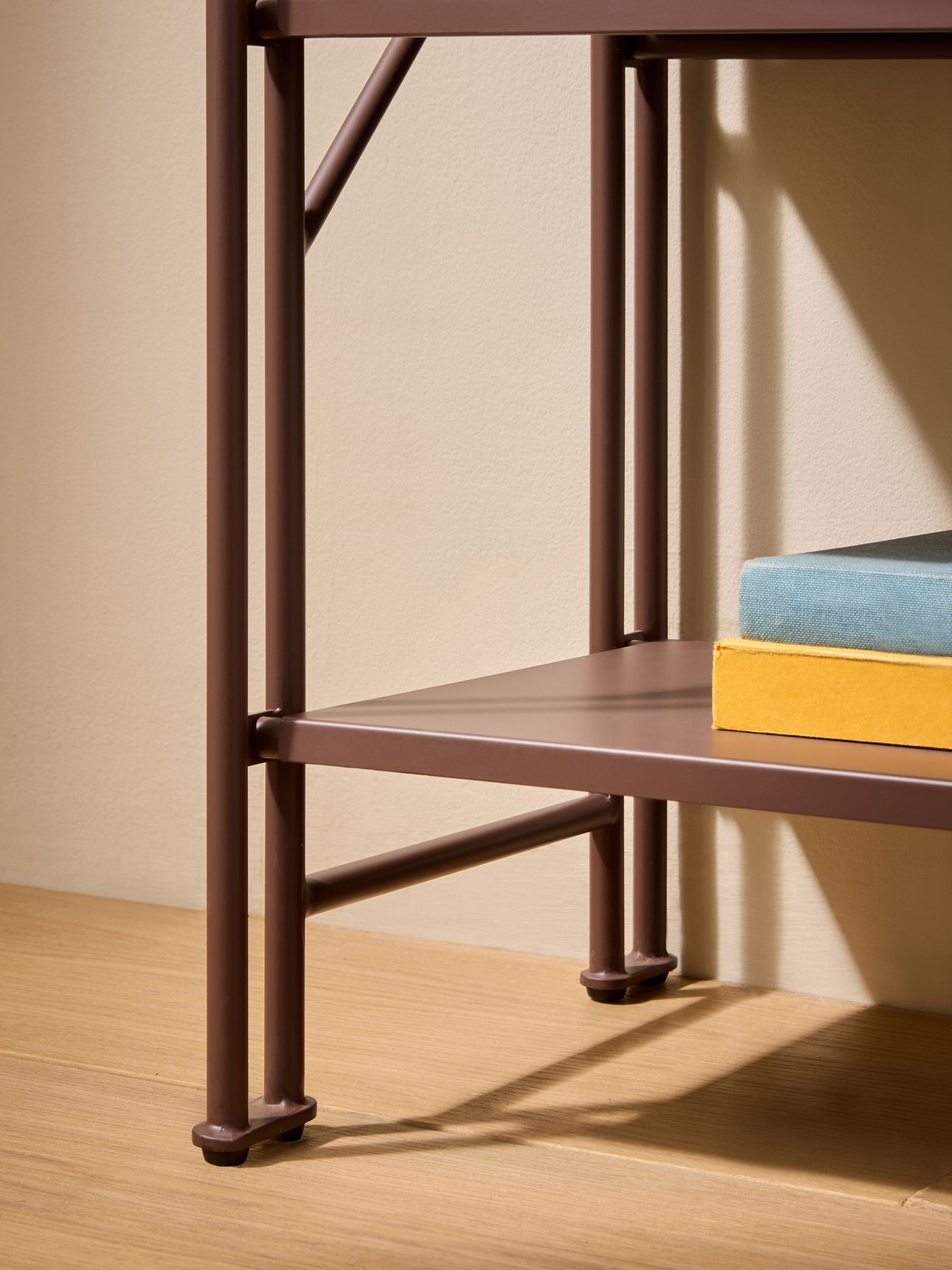 Reba Shelving Unit in Chocolate Brown - Image 3 of 6