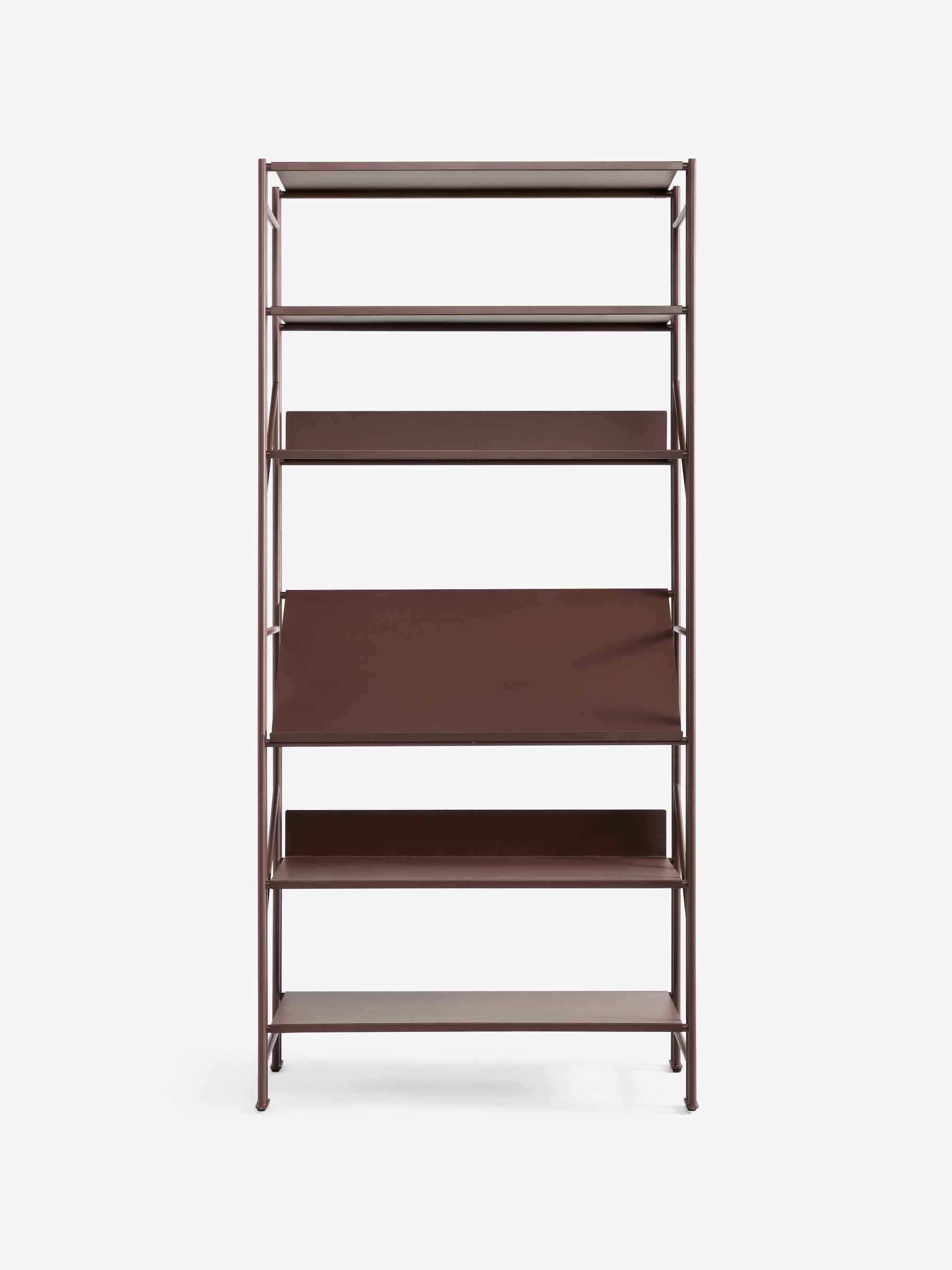 Reba Shelving Unit in Chocolate Brown - Image 6 of 6
