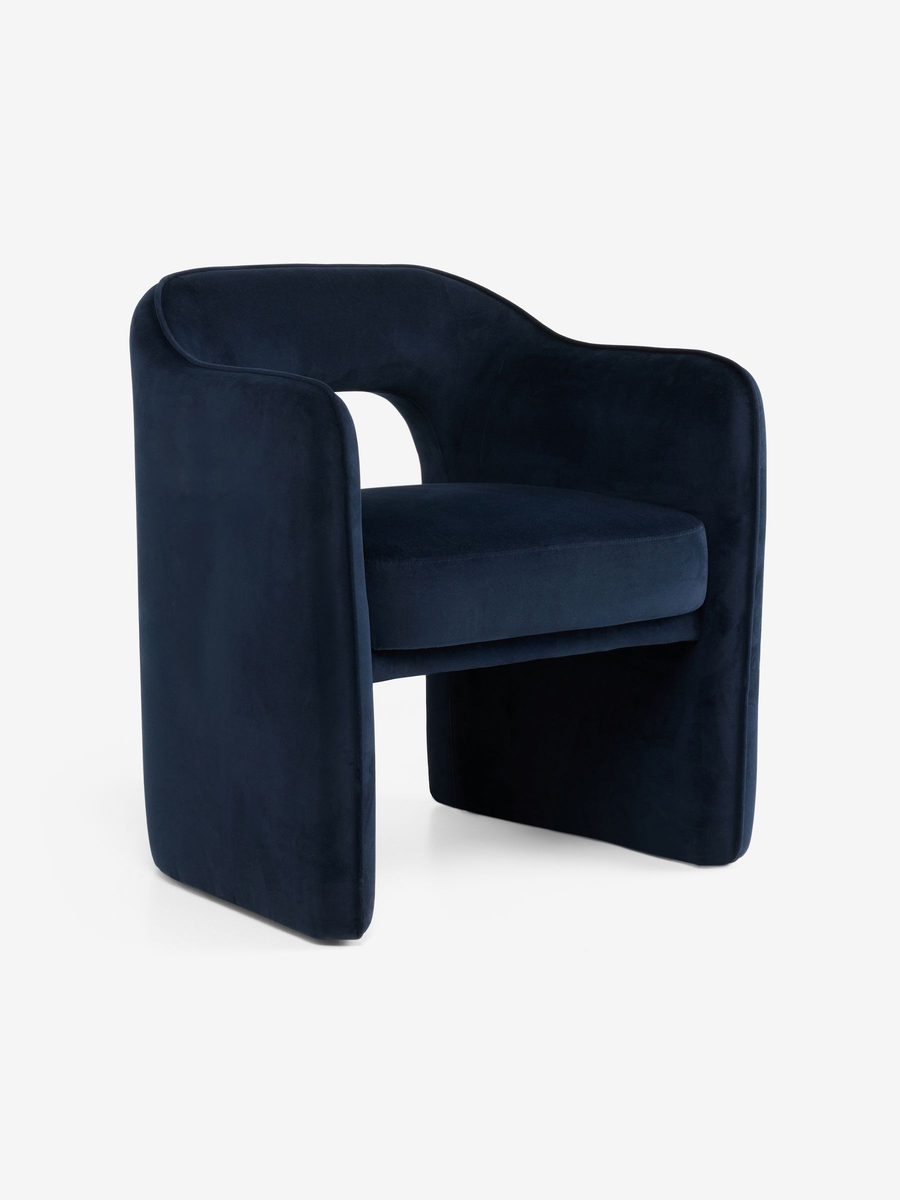 Sariah Dining Chair in Velvet Navy - Image 4 of 5
