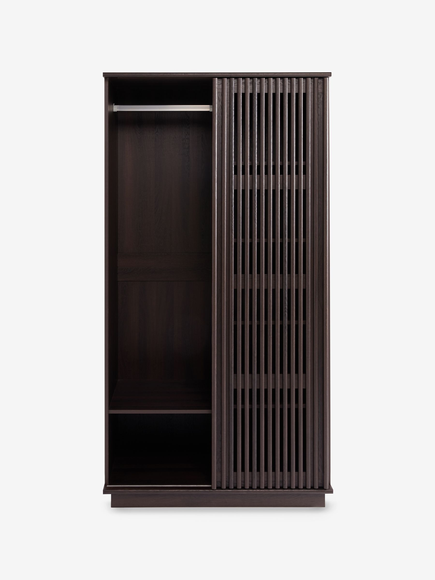 Tulma Sliding Double Wardrobe in Dark Wood Effect - Image 6 of 6