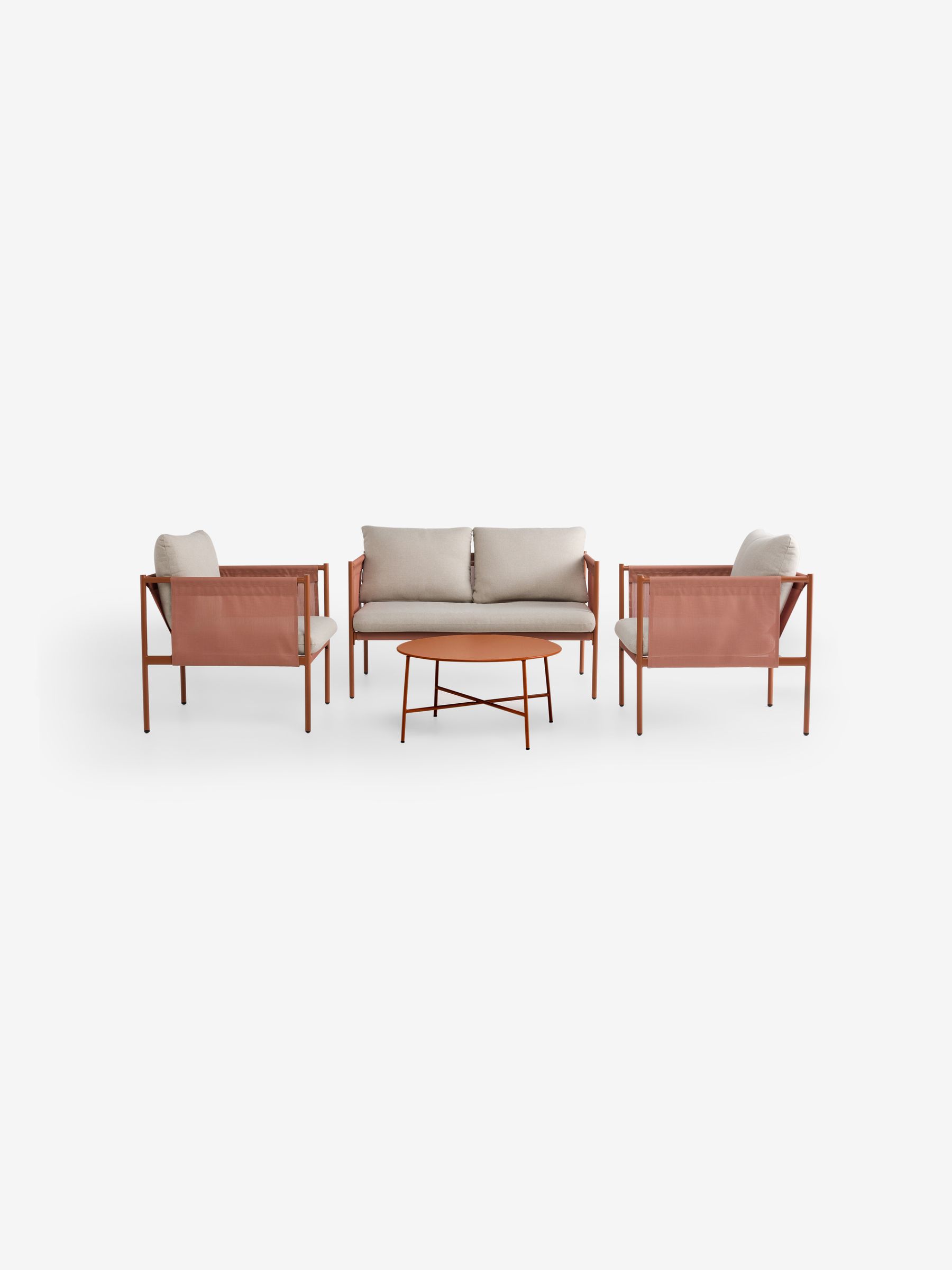 4 Piece Estelle Lounge Set in Terracotta - Image 5 of 6