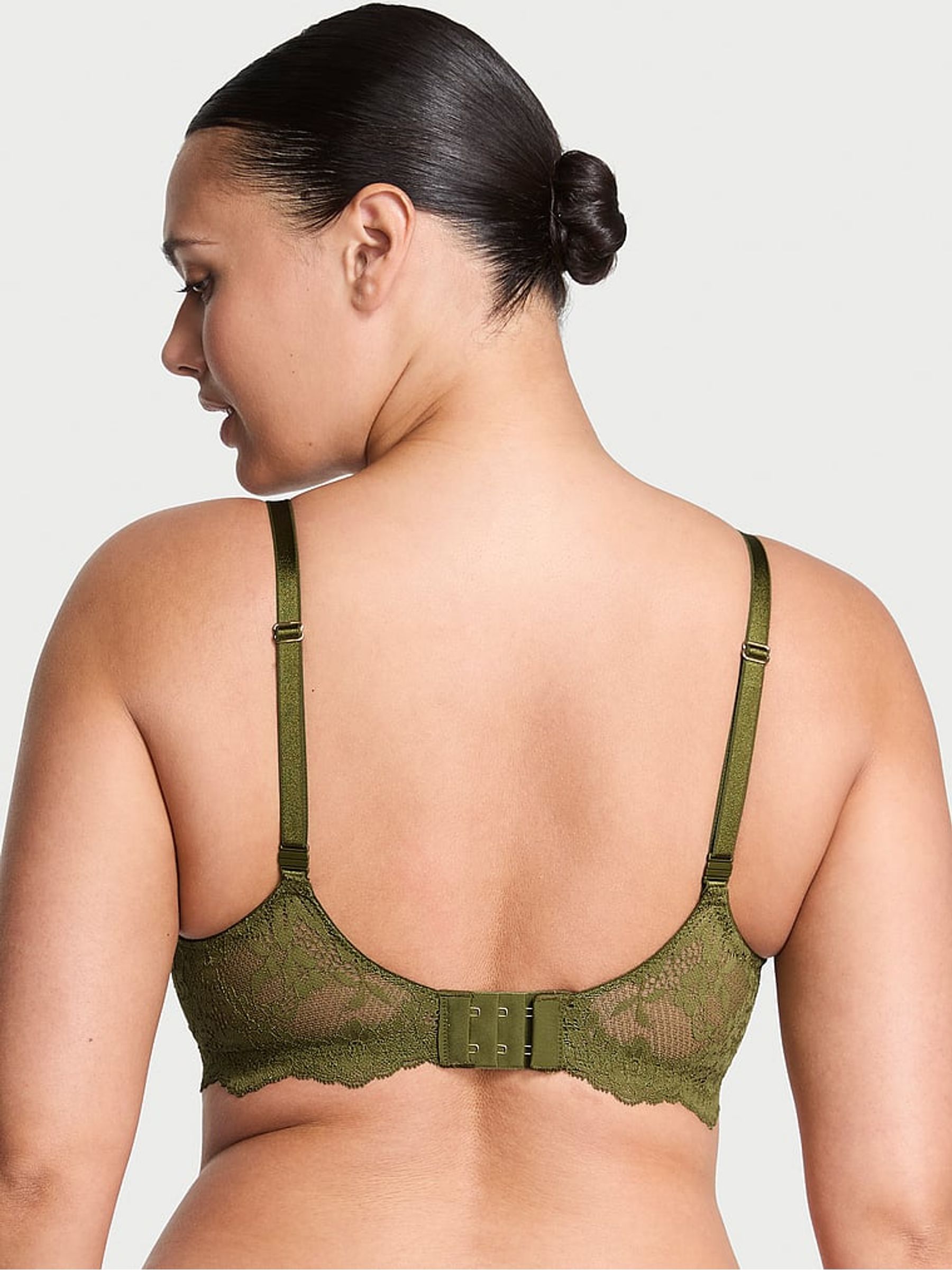 Green Chameleon Unlined Balcony Lace Bra - Image 2 of 3