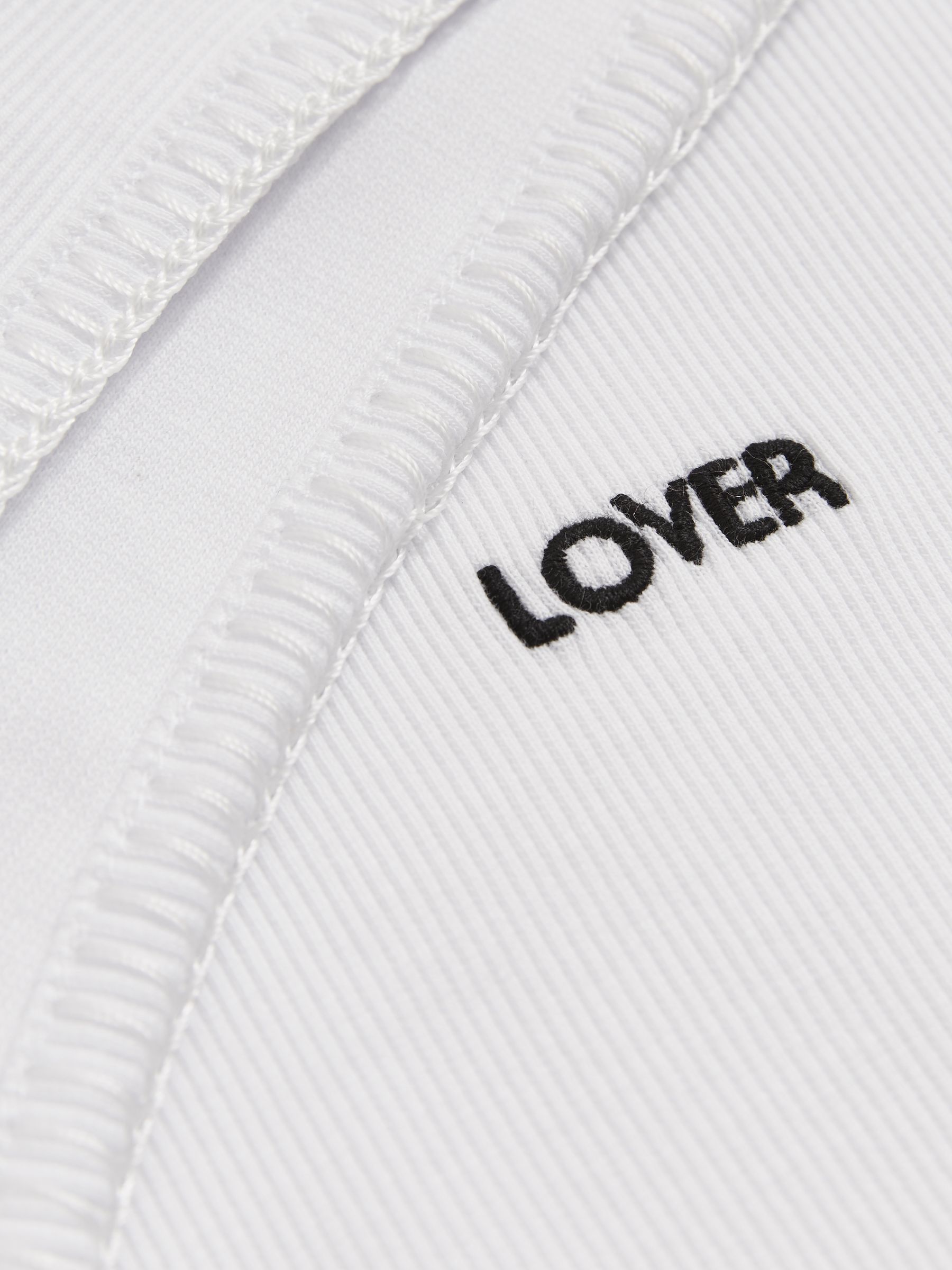 Reiss | Tom Daley Cotton Lover Vest with Stretch in White - Image 5 of 5
