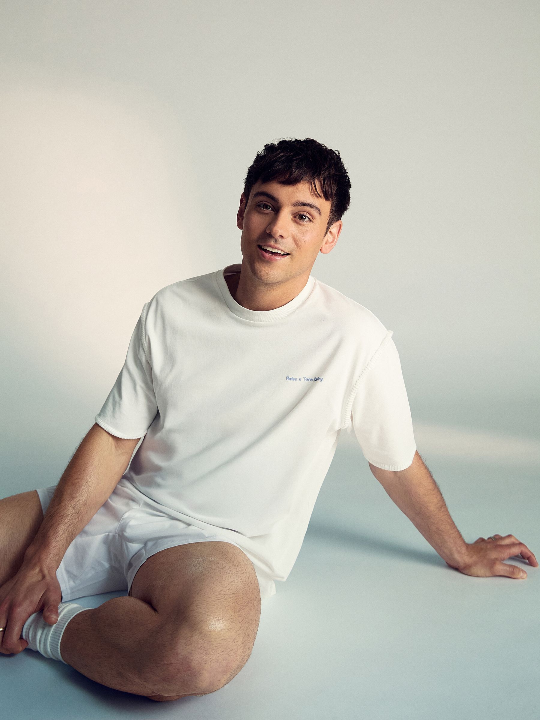 Reiss | Tom Daley Graphic-Print T-Shirt in White - image 5