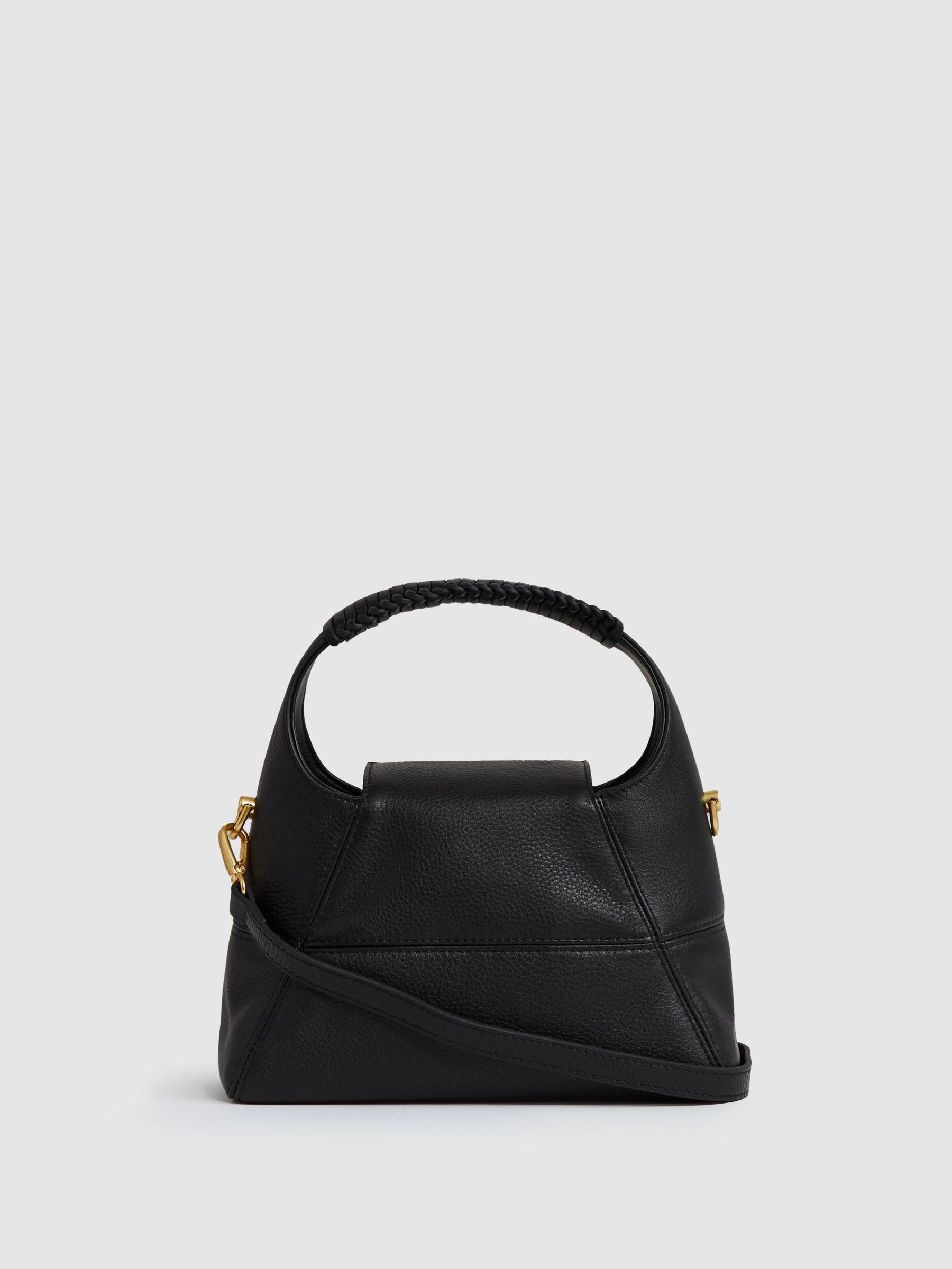 Grained-Leather Crossbody Bag in Black - image 3