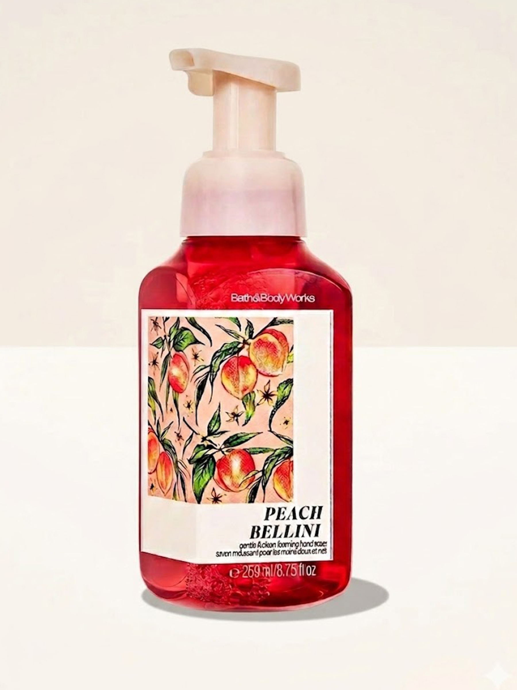 Bath & Body Works Peach Bellini ハンドジェル Peach Bellini Gentle & Clean Foaming Hand Soap 259ml | Bath & Body