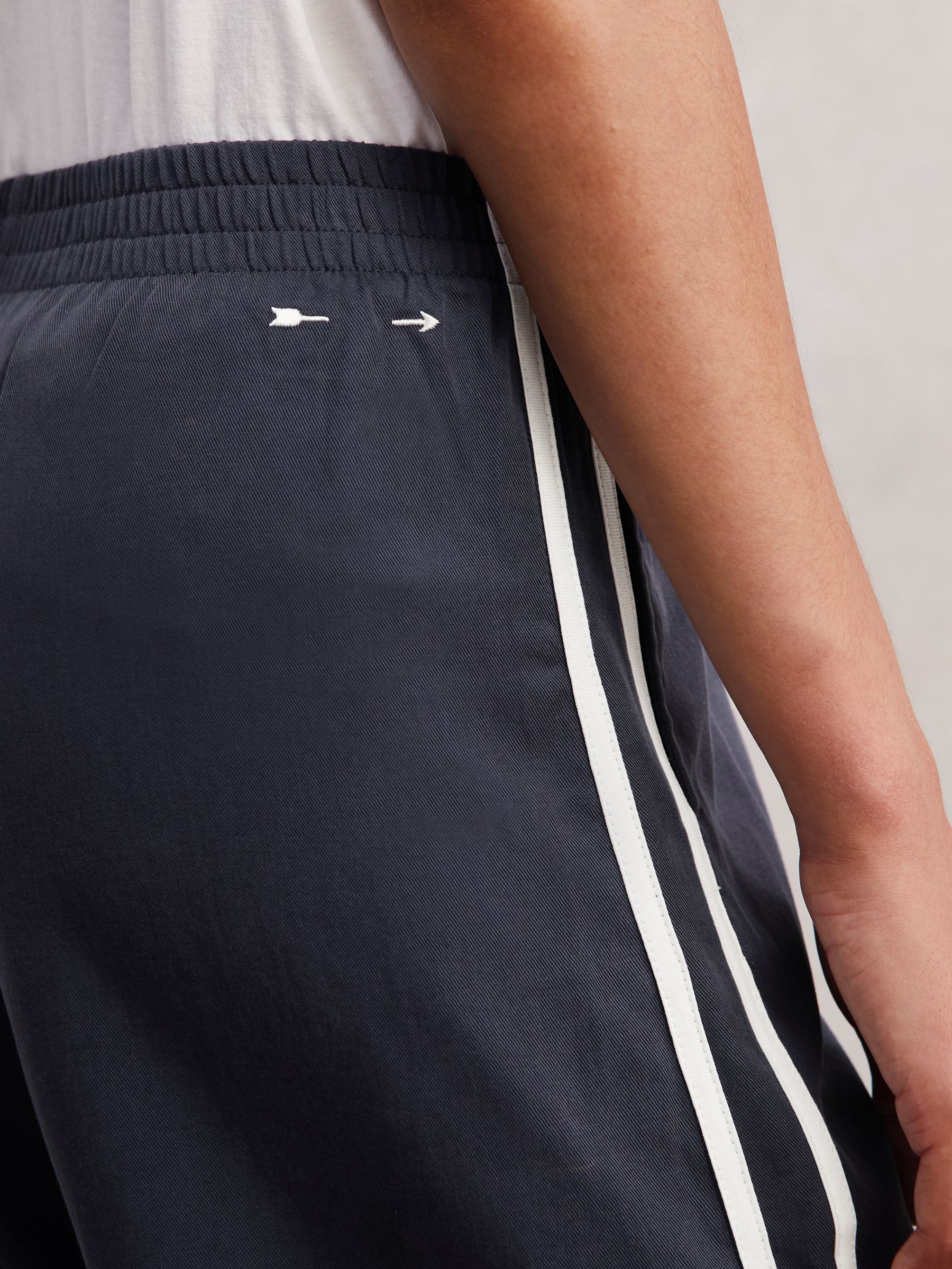 The Upside Side-Stripe Jersey Joggers in Navy - Image 3 of 5