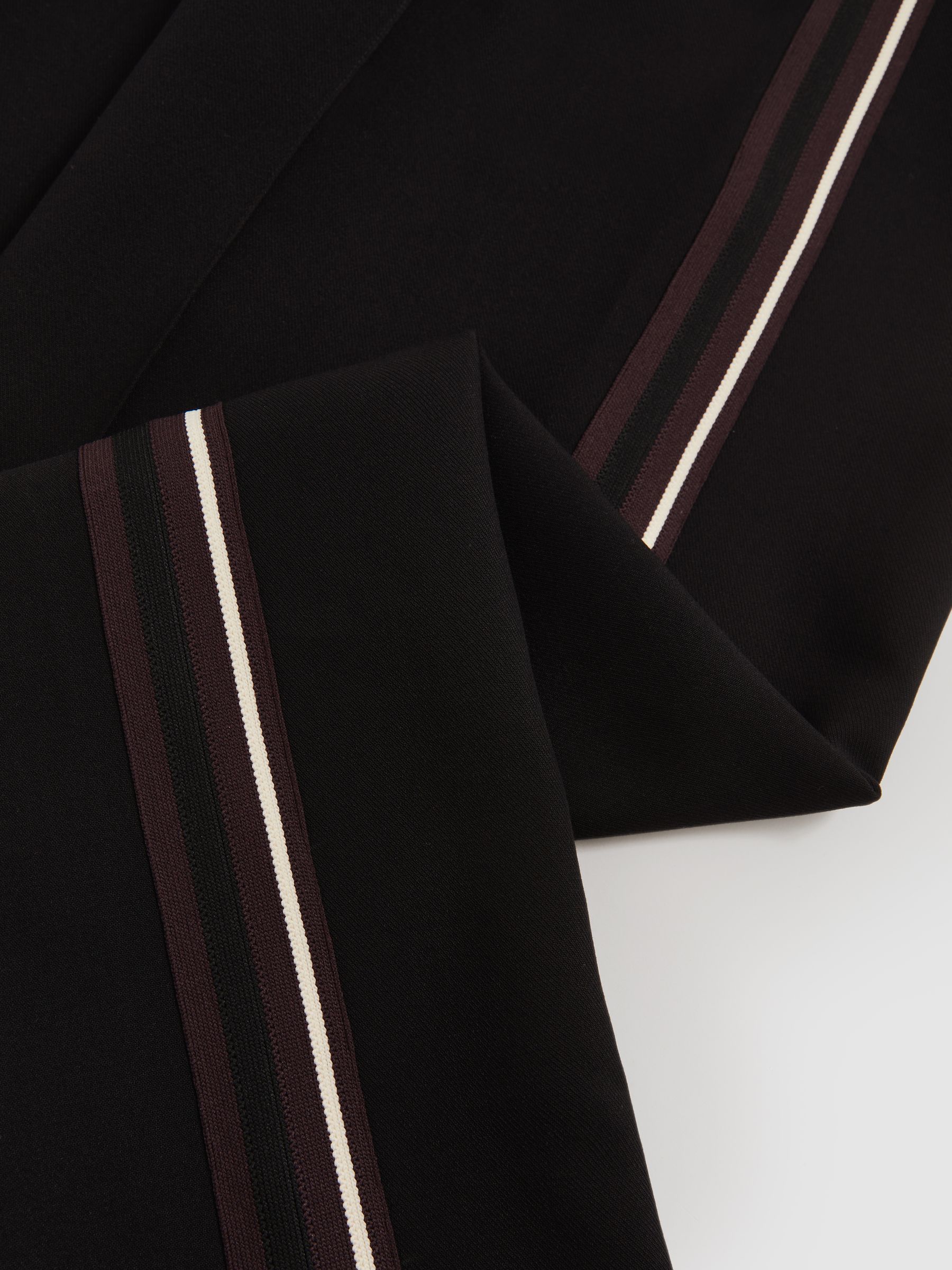 Side-Stripe Tapered Trousers in Black - image 5