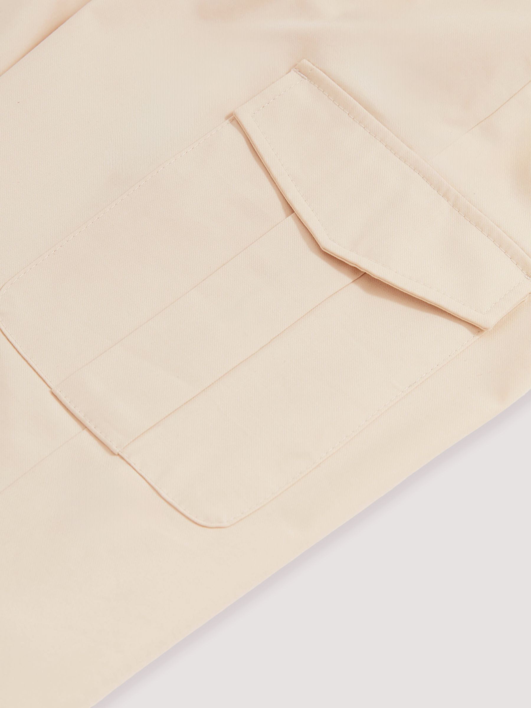 Cotton-Lyocell Cargo Trousers in Light Stone - image 3