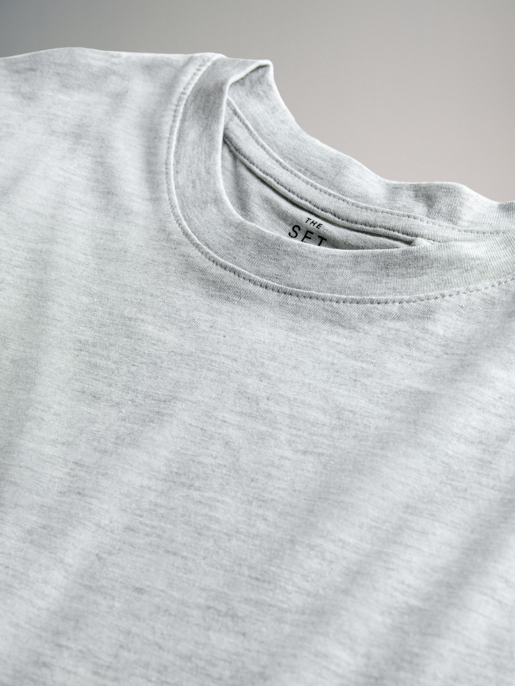 Black/White/Navy 8 Pack Oversized Short Sleeve Cotton T-Shirts - Image 6 of 6 Black/White/Navy 8 Pack Oversized Short Sleeve Cotton T-Shirts - Image 6 of 6