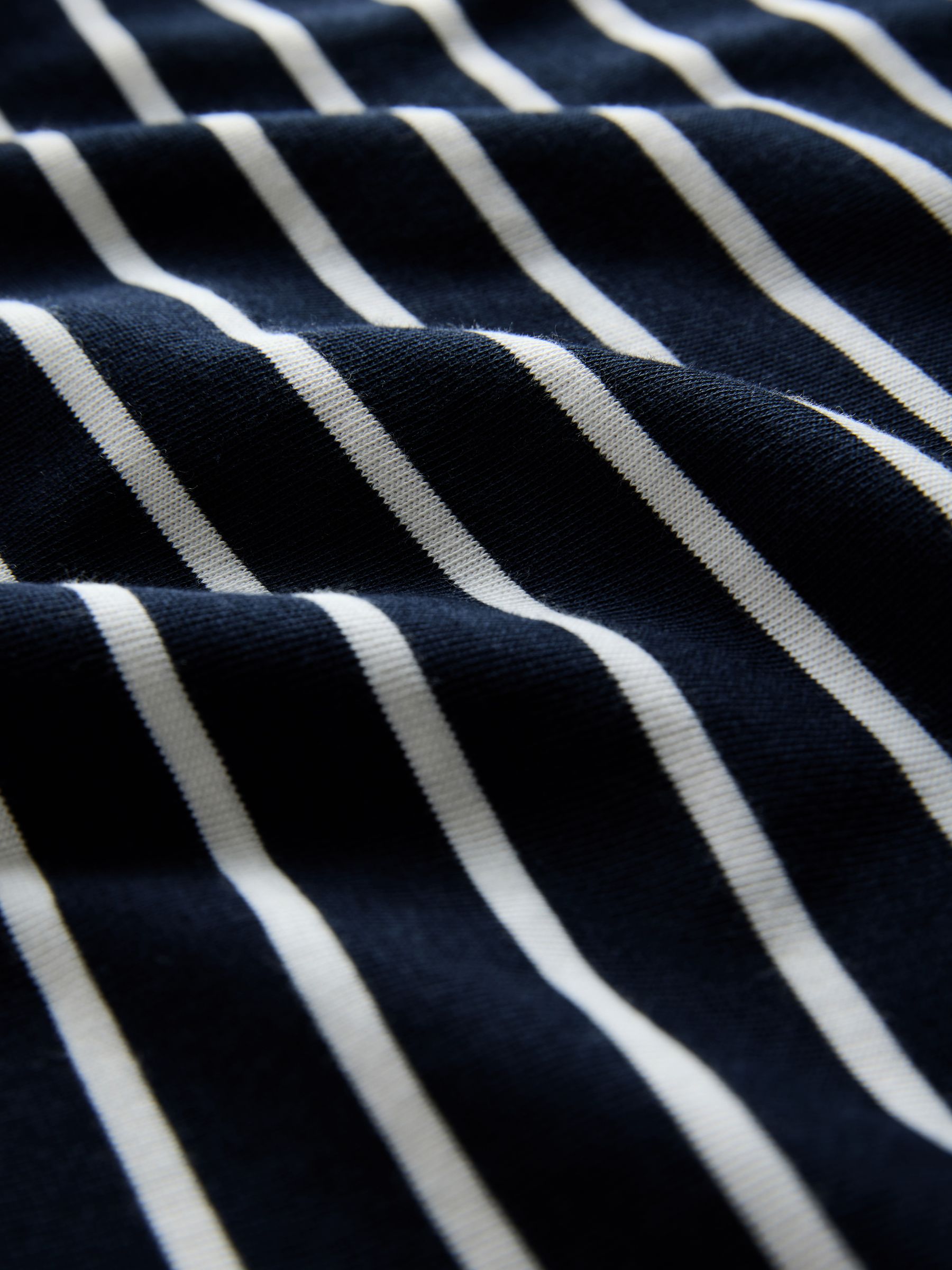 Navy/Blue/White/Stripe - 4 Pack Oversized Short Sleeve Heavyweight Cotton T-Shirts - Image 7 of 7