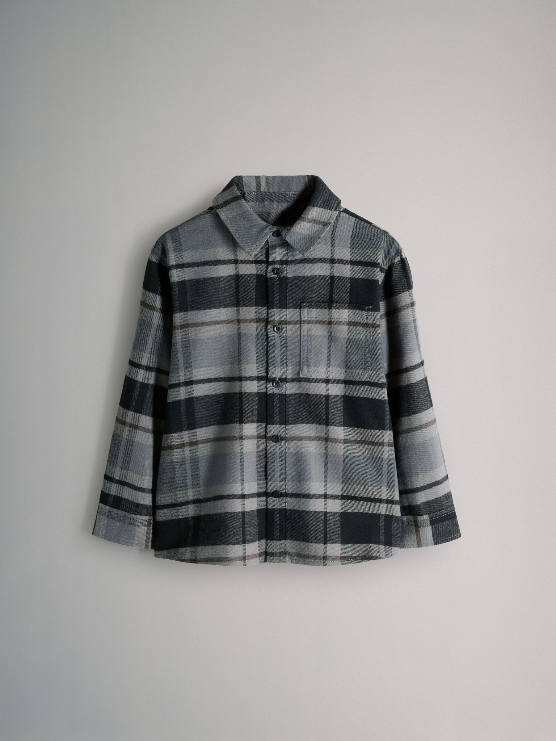 2 Pack Brushed Cotton Flannel Shirts - Image 2 of 5 2 Pack Brushed Cotton Flannel Shirts - Image 2 of 5