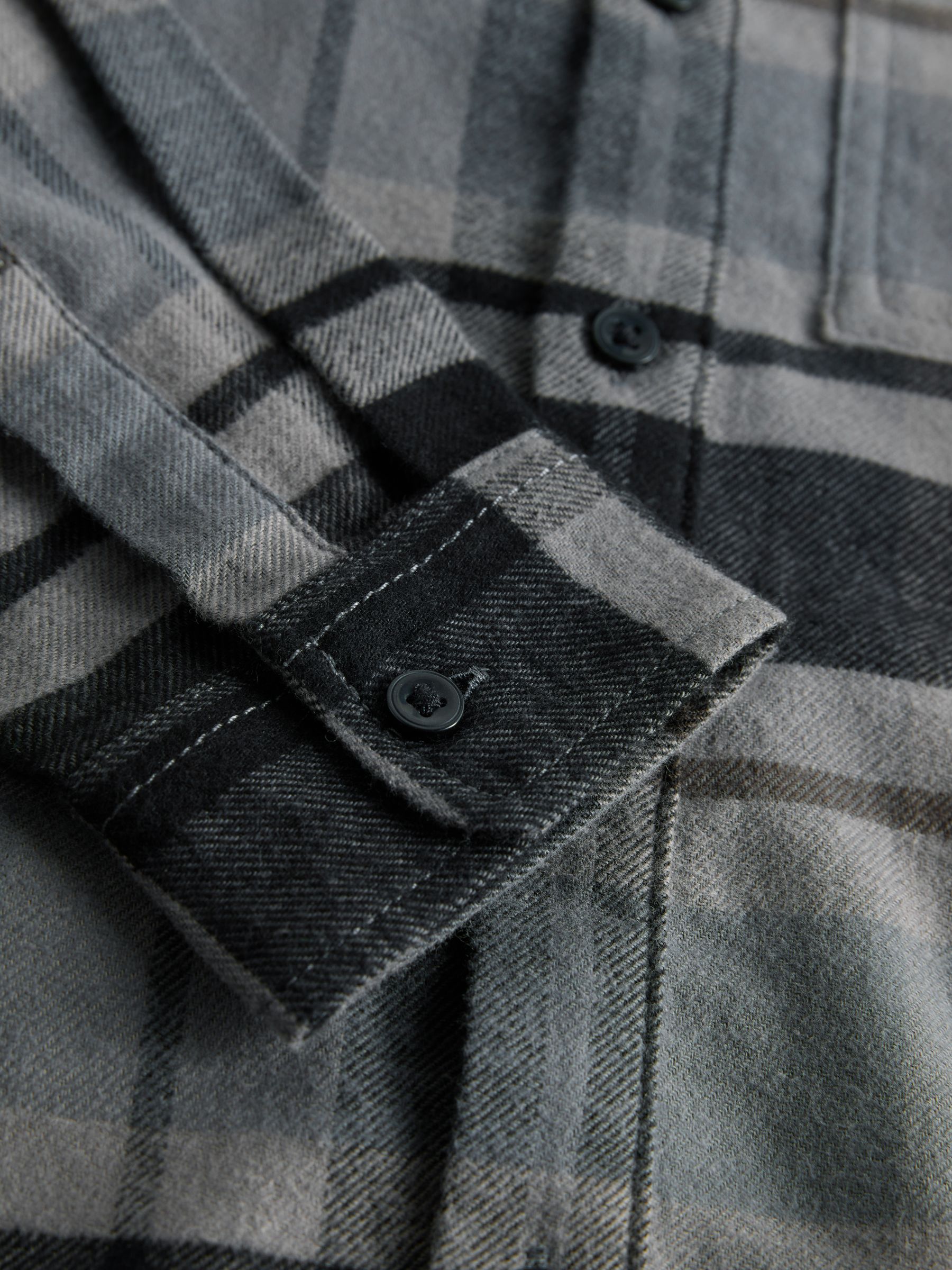 2 Pack Brushed Cotton Flannel Shirts - Image 4 of 5