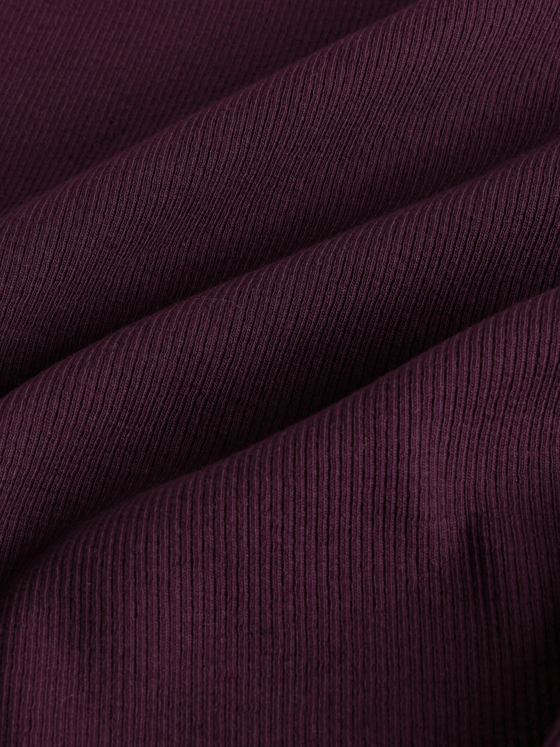 Chocolate Brown/ Pink/Cream - 4 Pack Ribbed Henley Long Sleeve T-Shirts - Image 7 of 7