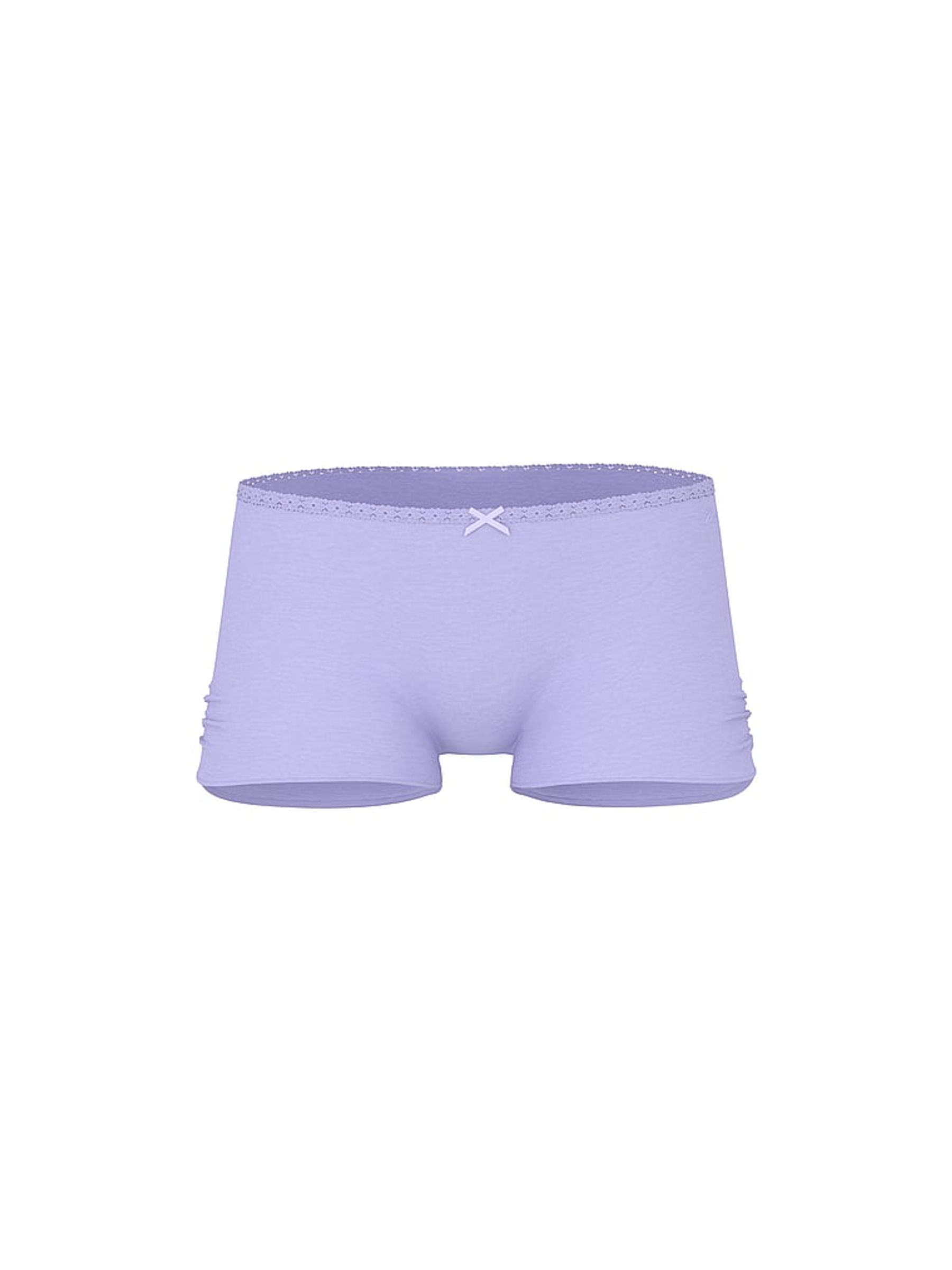 Purple Whisper Short Cotton Ruffle Knickers - Image 3 of 3