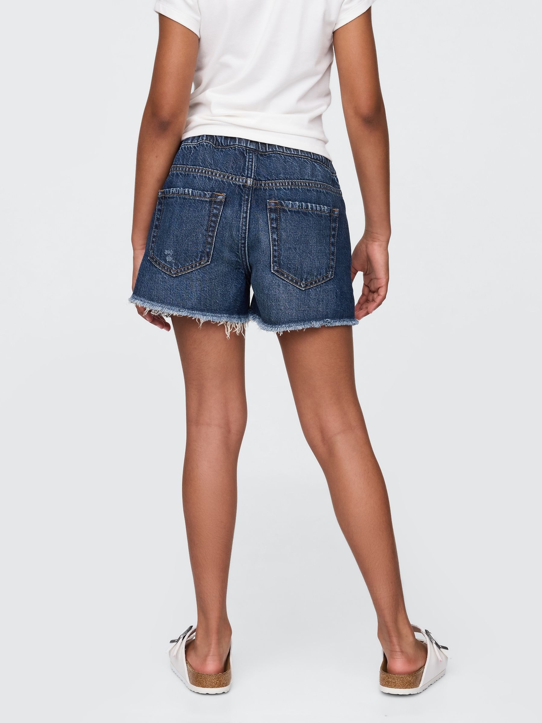Blue UltraSoft Stride Easy Denim Shorts (4-13yrs) - Image 2 of 5