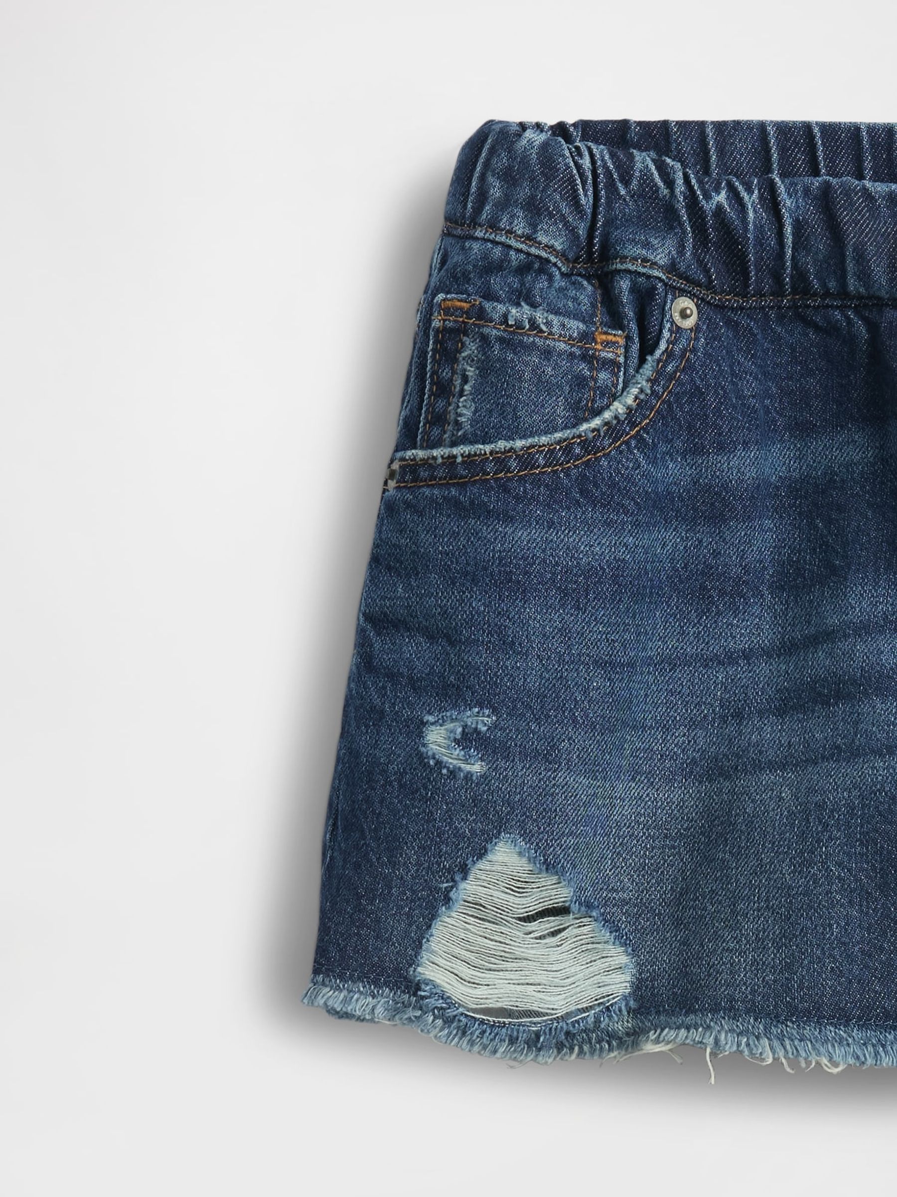 Blue UltraSoft Stride Easy Denim Shorts (4-13yrs) - Image 5 of 5