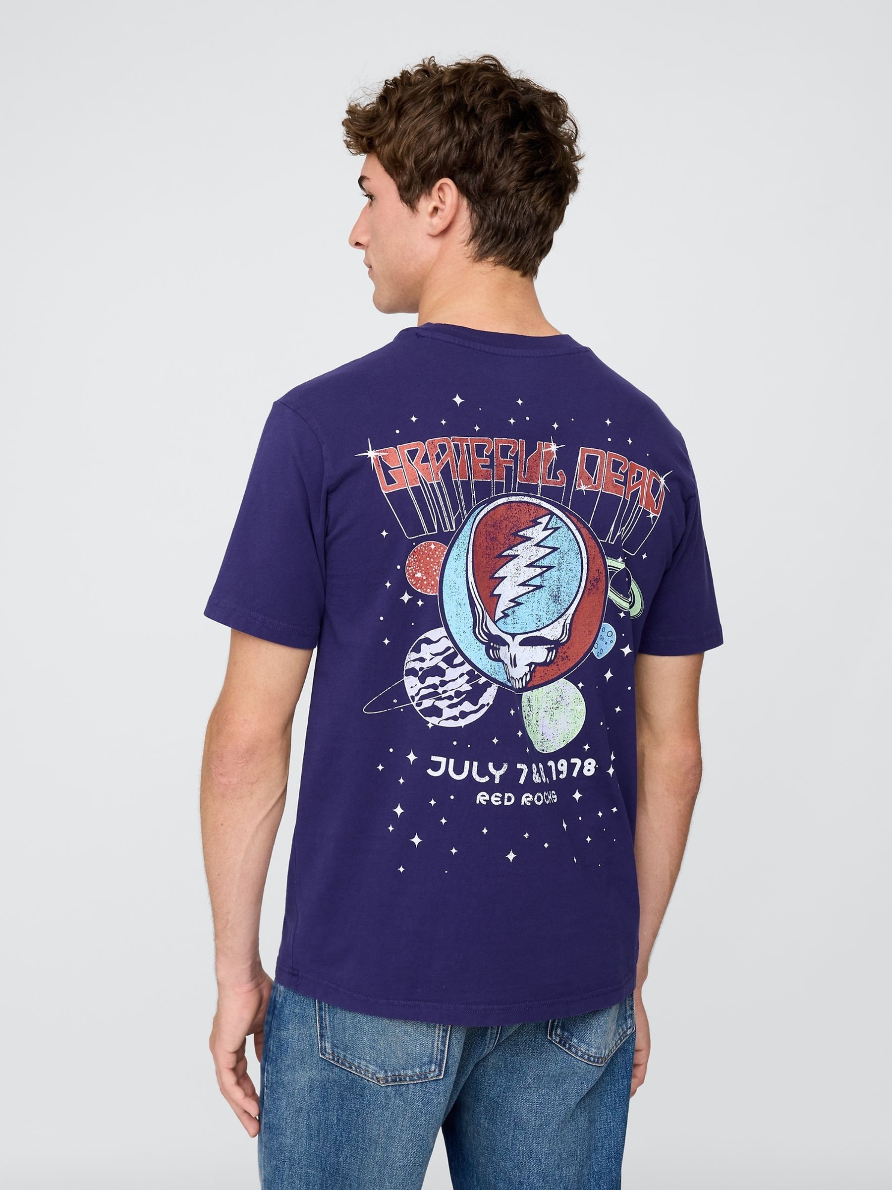 Purple Grateful Dead Relaxed Graphic T-Shirt - Image 2 of 4