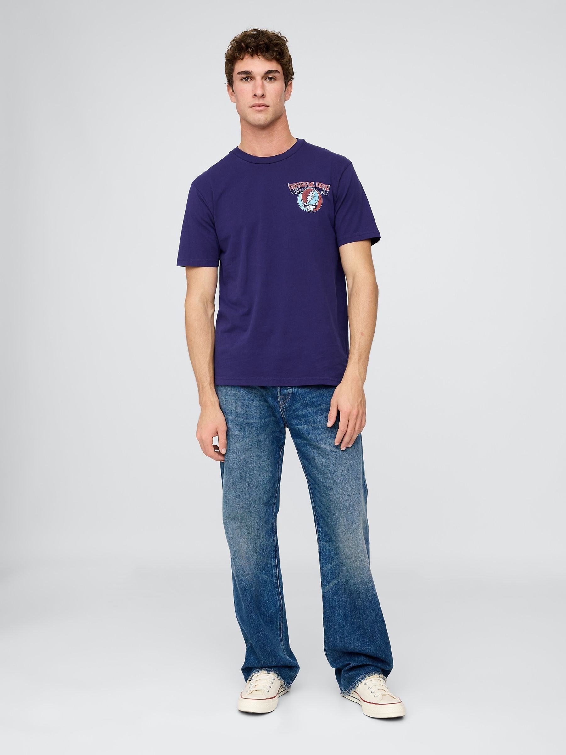 Purple Grateful Dead Relaxed Graphic T-Shirt - Image 3 of 4