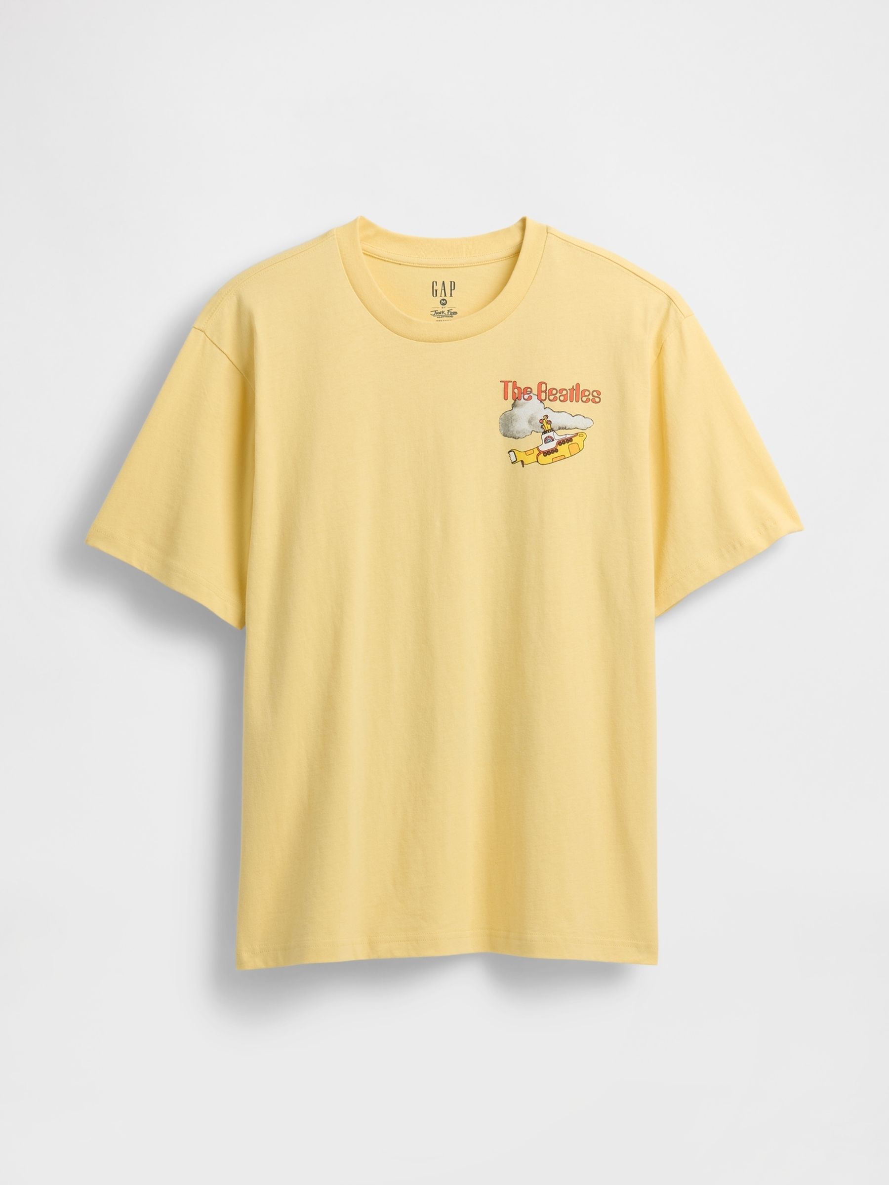 Yellow The Beatles Relaxed Graphic T-Shirt - Image 4 of 5